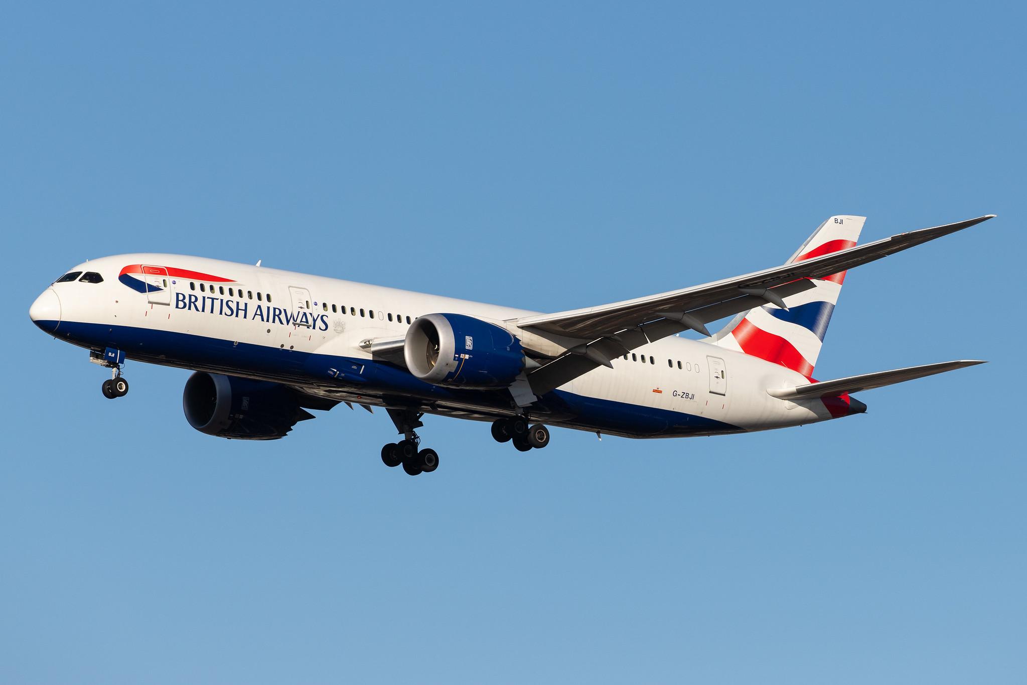 London Heathrow Airport: British Airways (BA / BAW) |  Boeing 787-8 Dreamliner B788 | G-ZBJI | MSN 60626