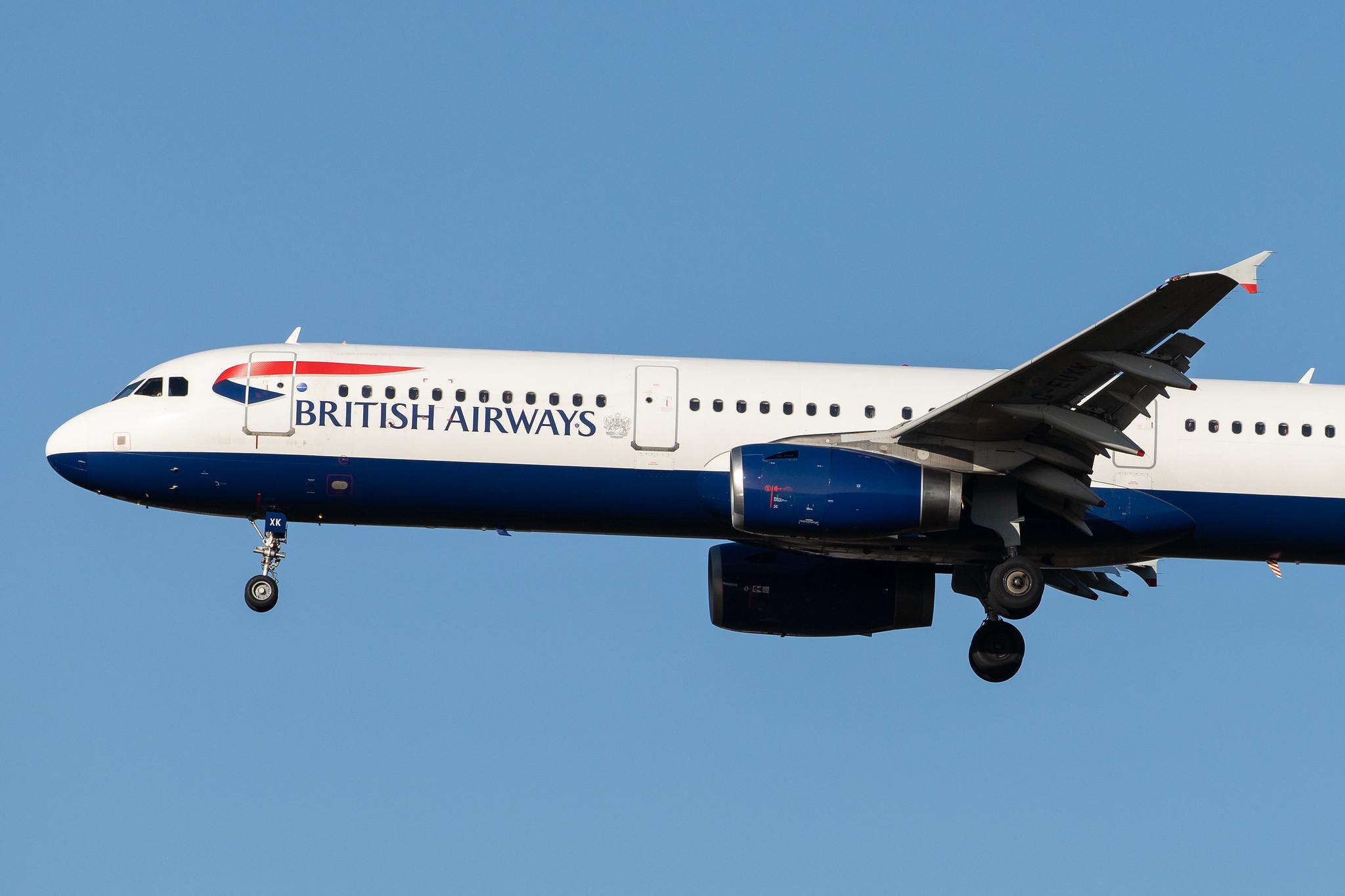 London Heathrow Airport: British Airways (BA / BAW) |  Airbus A321-231 A321 | G-EUXK | MSN 3235