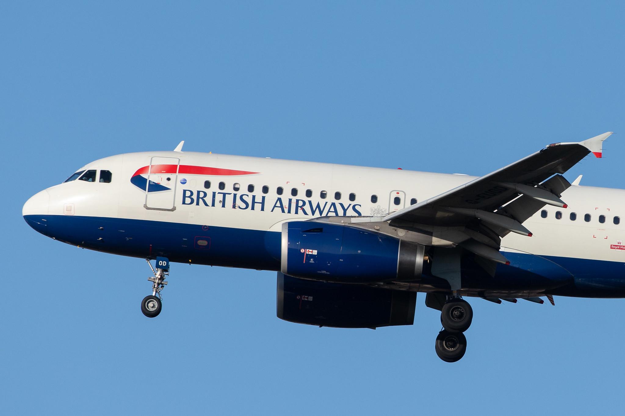 London Heathrow Airport: British Airways (BA / BAW) |  Airbus A319-131 A319 | G-EUOD | MSN 1558