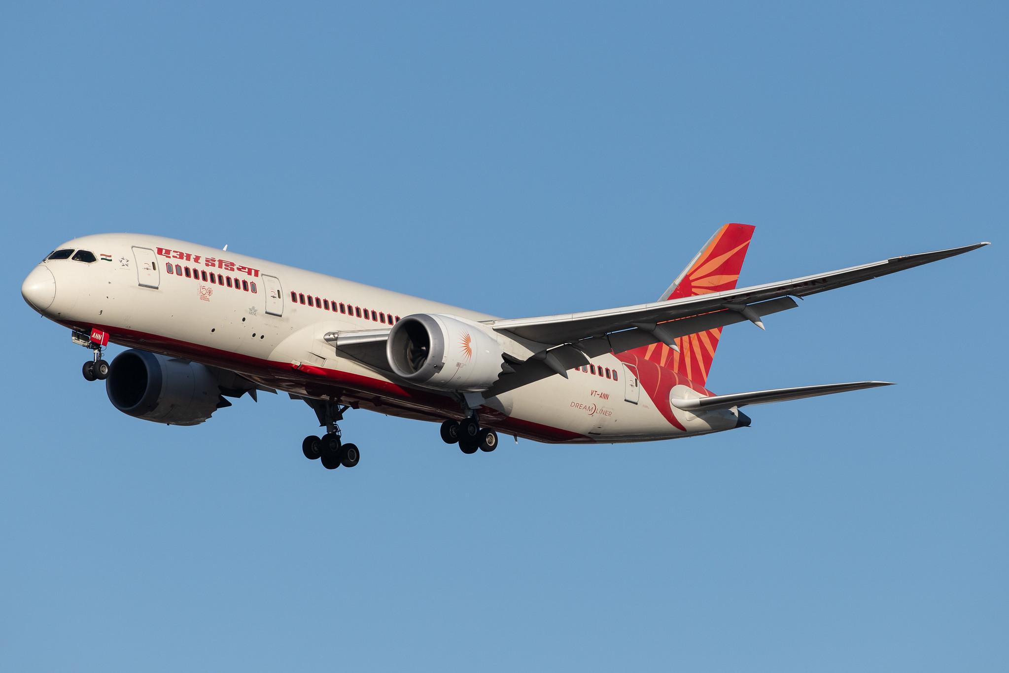 London Heathrow Airport: Air India (AI / AIC) |  Boeing 787-8 Dreamliner B788 | VT-ANN | MSN 36285