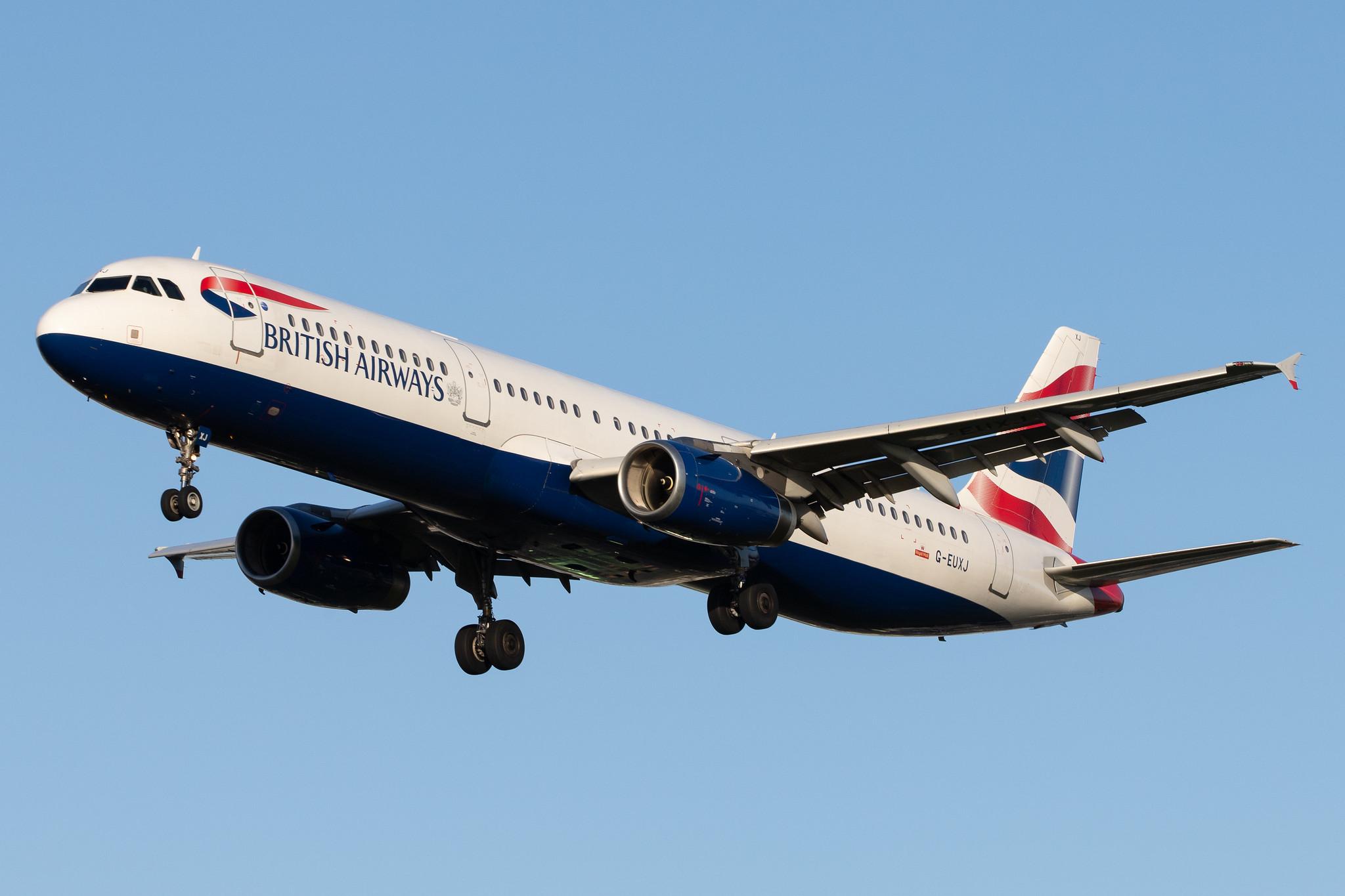 London Heathrow Airport: British Airways (BA / BAW) |  Airbus A321-231 A321 | G-EUXJ | MSN 3081