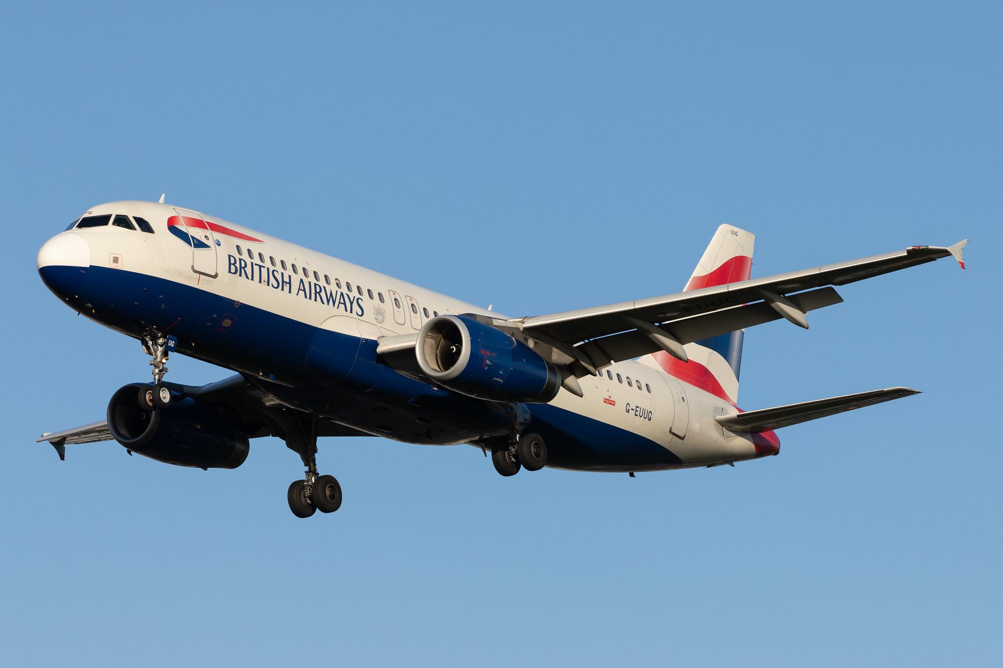 London Heathrow Airport: British Airways (BA / BAW) |  Airbus A320-232 A320 | G-EUUG | MSN 1812