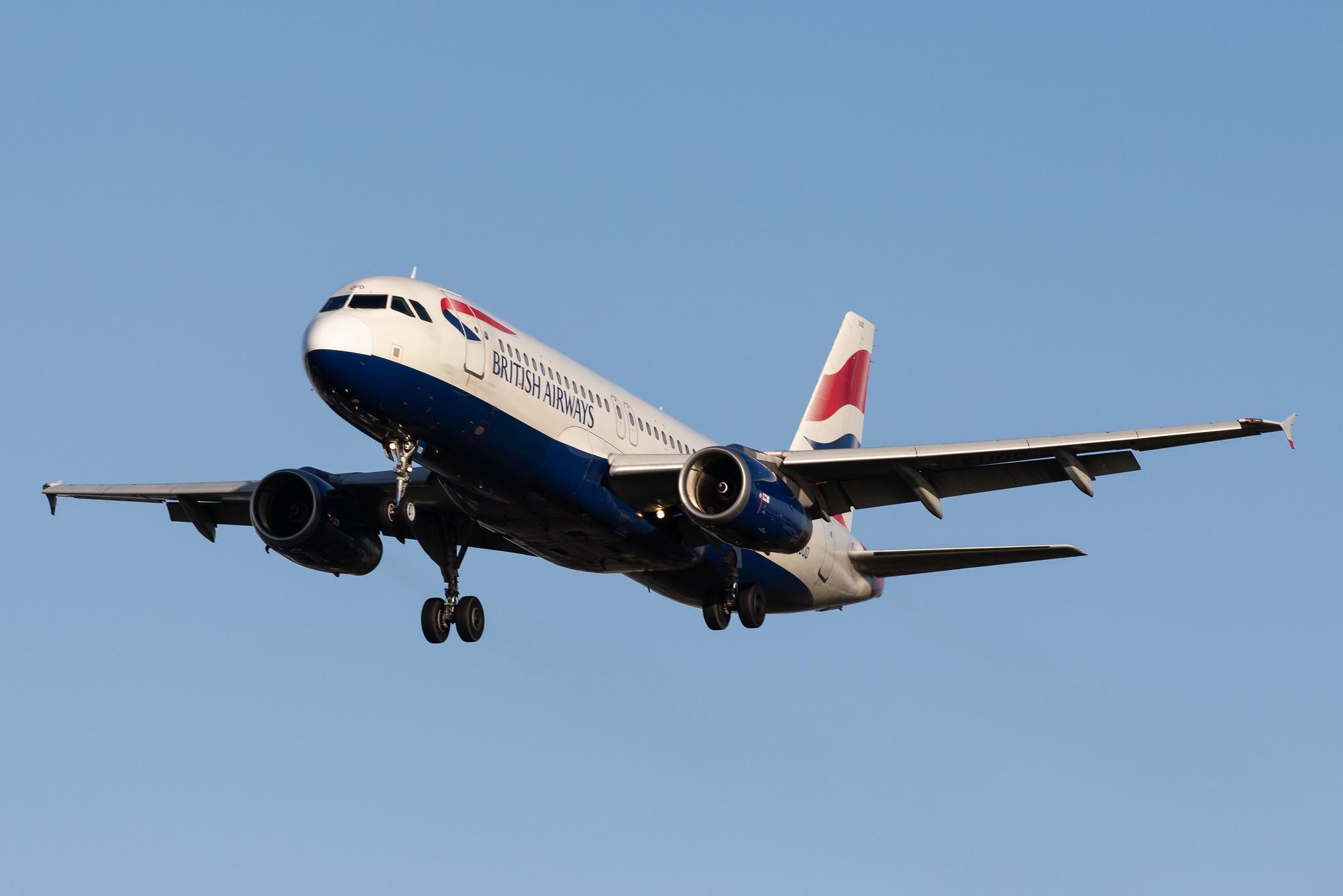 London Heathrow Airport: British Airways (BA / BAW) |  Airbus A320-232 A320 | G-EUUD | MSN 1760