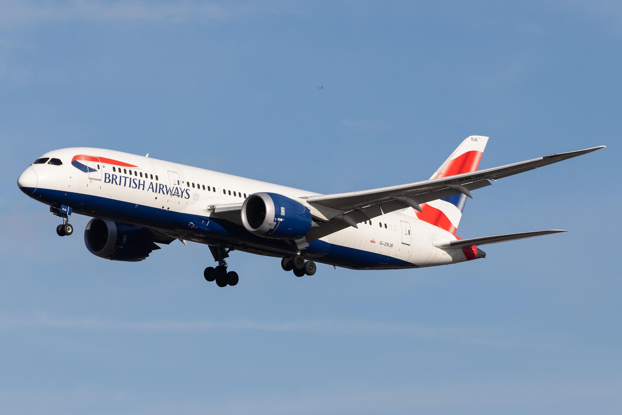 London Heathrow Airport: British Airways (BA / BAW) |  Boeing 787-8 Dreamliner B788 | G-ZBJB | MSN 38610