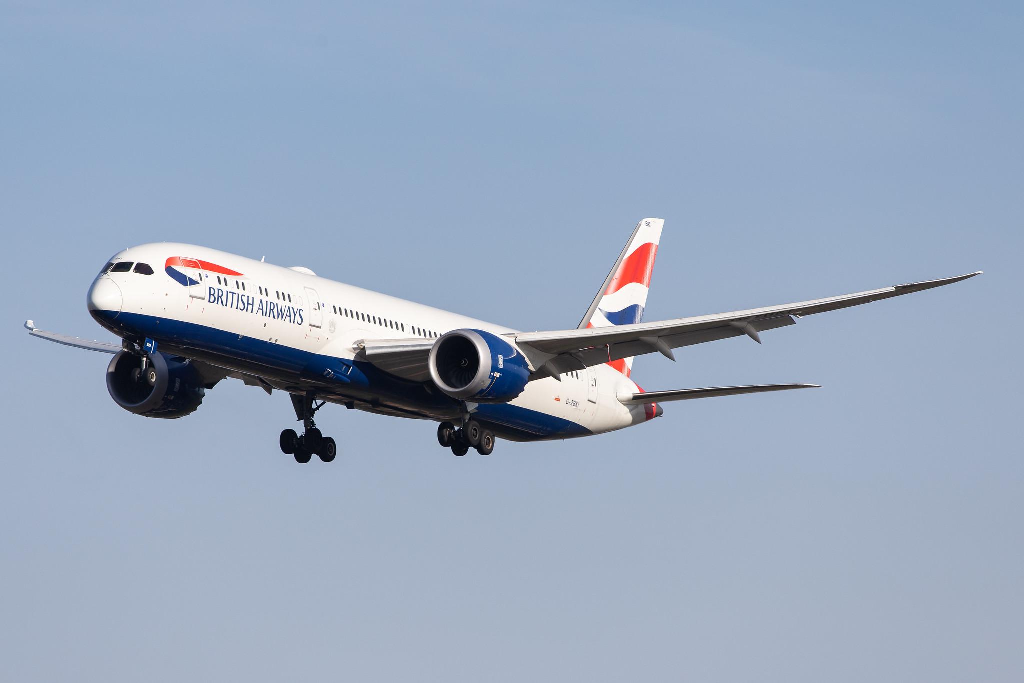 London Heathrow Airport: British Airways (BA / BAW) |  Boeing 787-9 Dreamliner B789 | G-ZBKI | MSN 38625
