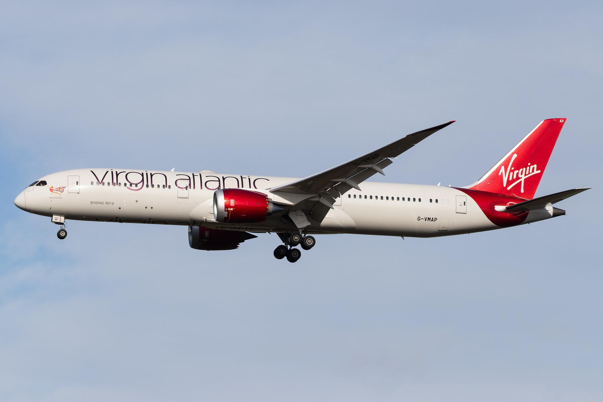 London Heathrow Airport: Virgin Atlantic (VS / VIR) |  Boeing 787-9 Dreamliner B789 | G-VMAP | MSN 38047