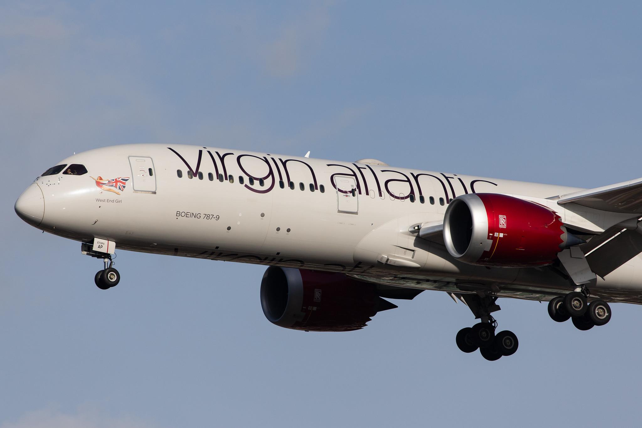 London Heathrow Airport: Virgin Atlantic (VS / VIR) |  Boeing 787-9 Dreamliner B789 | G-VMAP | MSN 38047