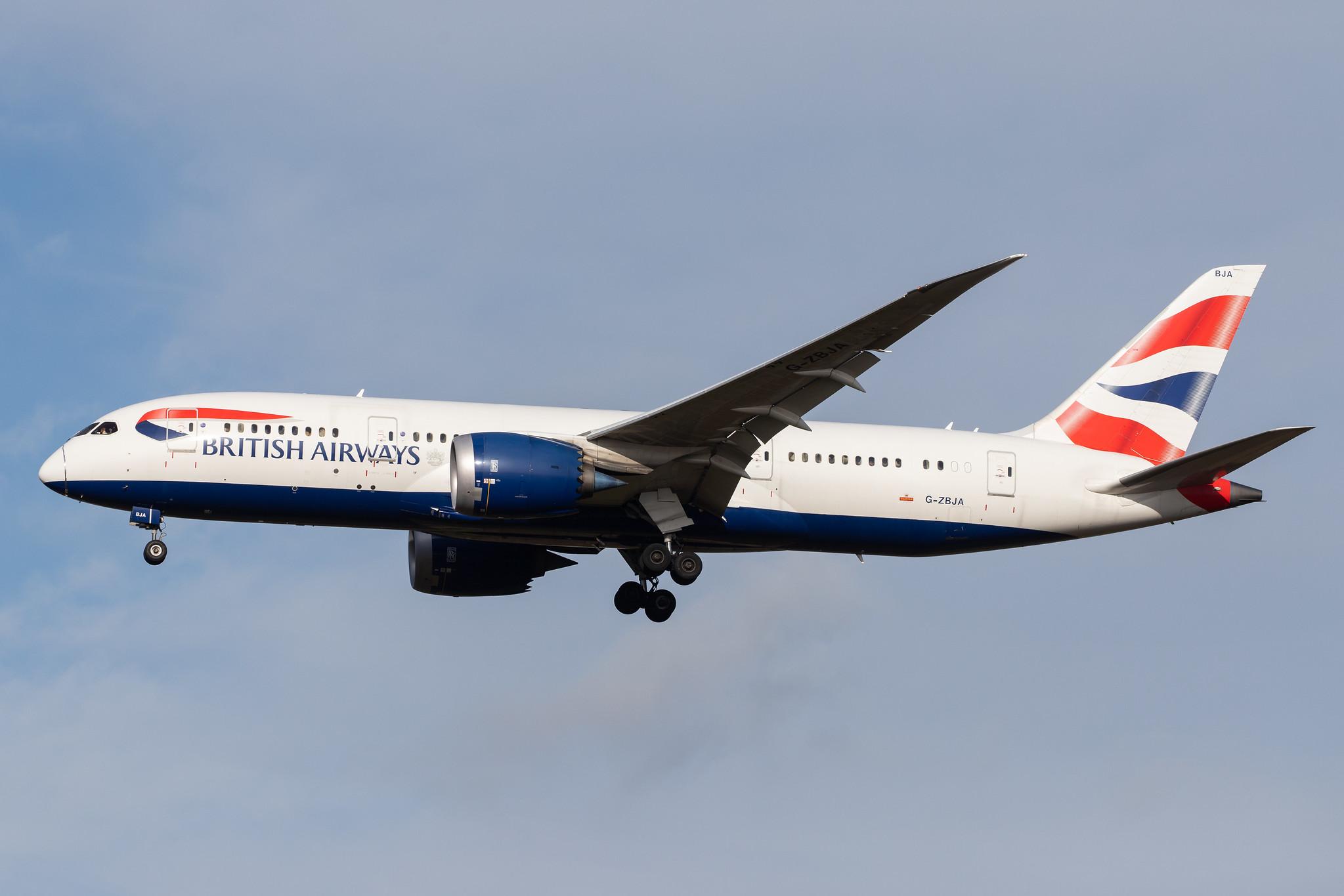 London Heathrow Airport: British Airways (BA / BAW) |  Boeing 787-8 Dreamliner B788 | G-ZBJA | MSN 38609