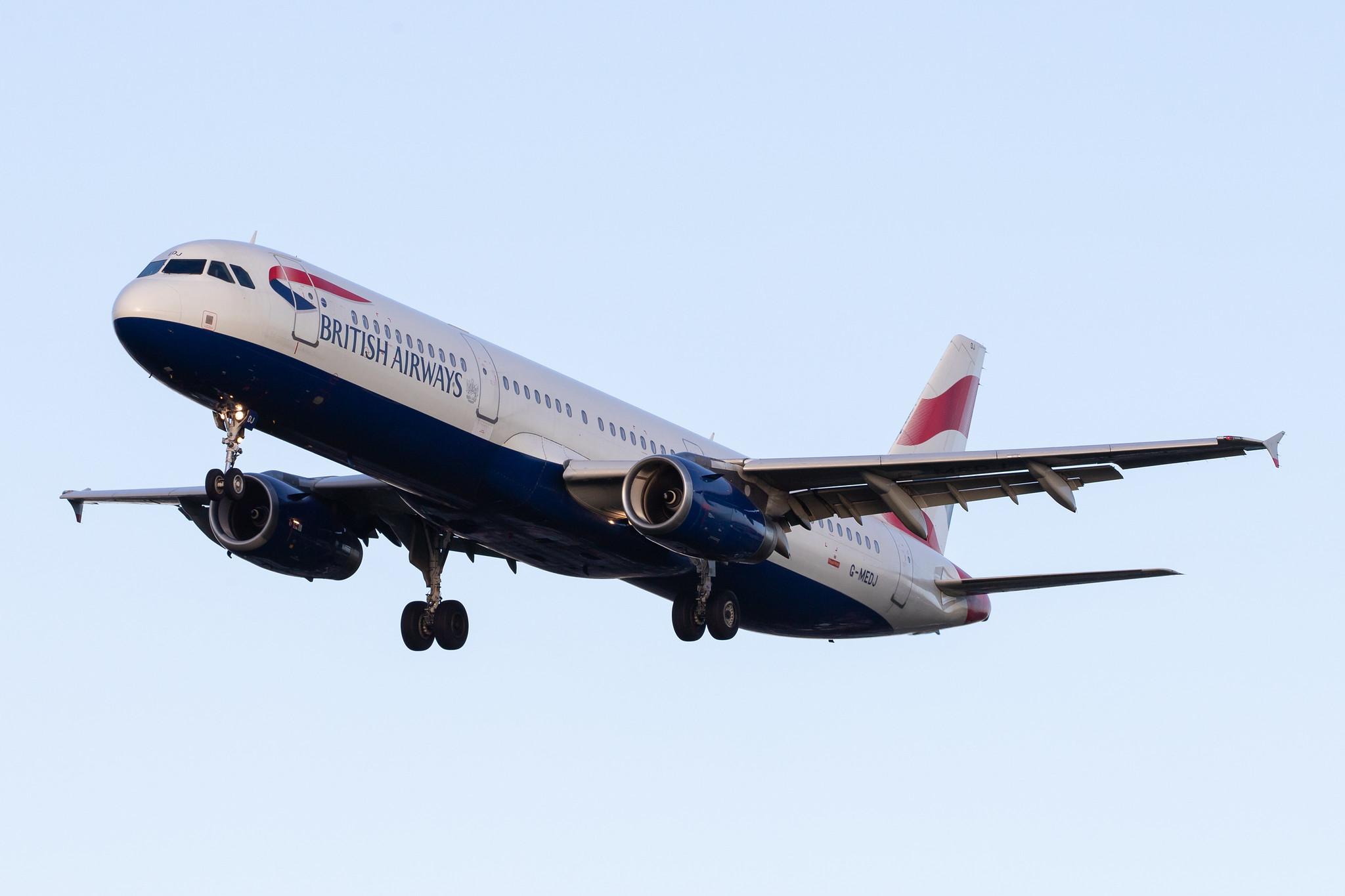 London Heathrow Airport: British Airways (BA / BAW) |  Airbus A321-231 A321 | G-MEDJ | MSN 2190