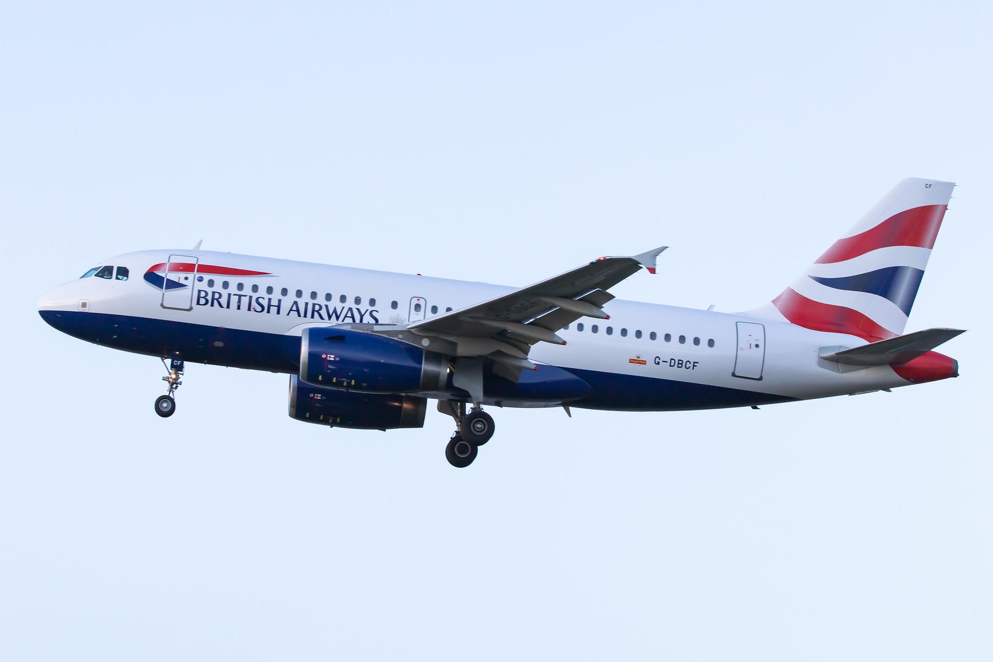 London Heathrow Airport: British Airways (BA / BAW) |  Airbus A319-131 A319 | G-DBCF | MSN 2466