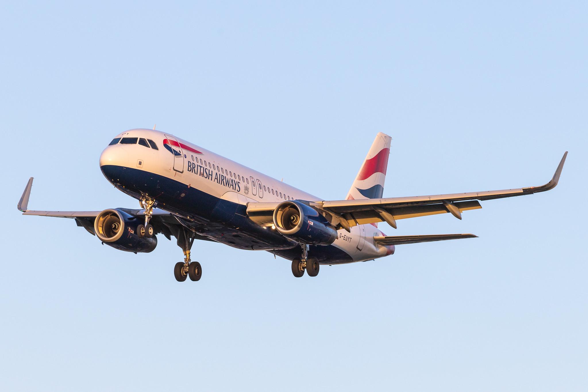 London Heathrow Airport: British Airways (BA / BAW) |  Airbus A320-232 A320 | G-EUYT | MSN 5985