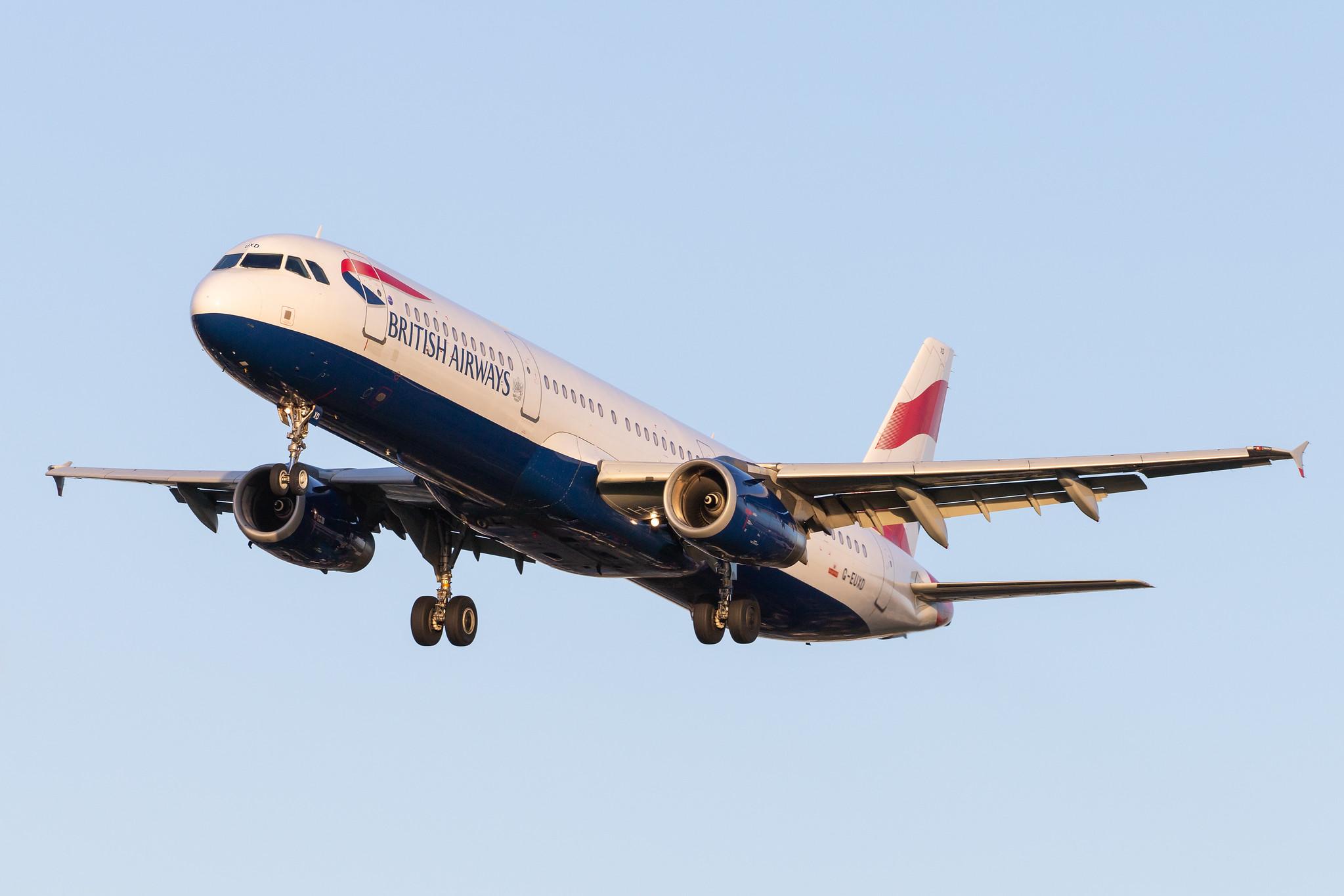 London Heathrow Airport: British Airways (BA / BAW) |  Airbus A321-231 A321 | G-EUXD | MSN 2320