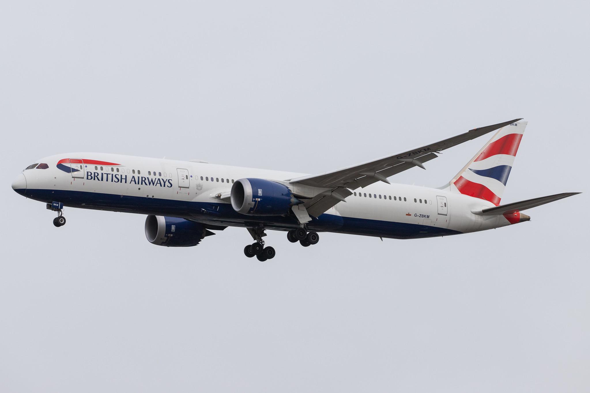 London Heathrow Airport: British Airways (BA / BAW) |  Boeing 787-9 Dreamliner B789 | G-ZBKM | MSN 38629