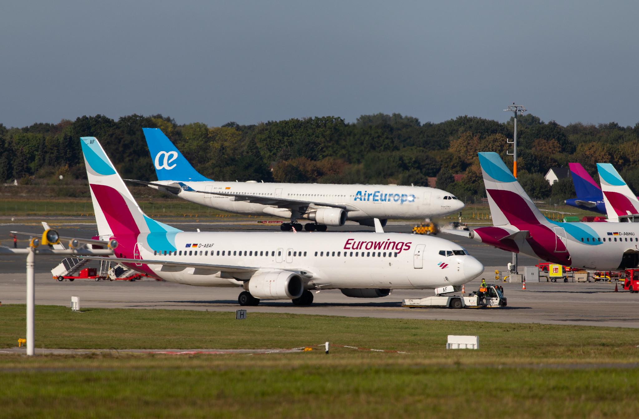 Hamburg Airport: Eurowings (EW / EWG) | Operator: TUI fly |  Boeing 737-86J B738 | D-ABAF | MSN 30878