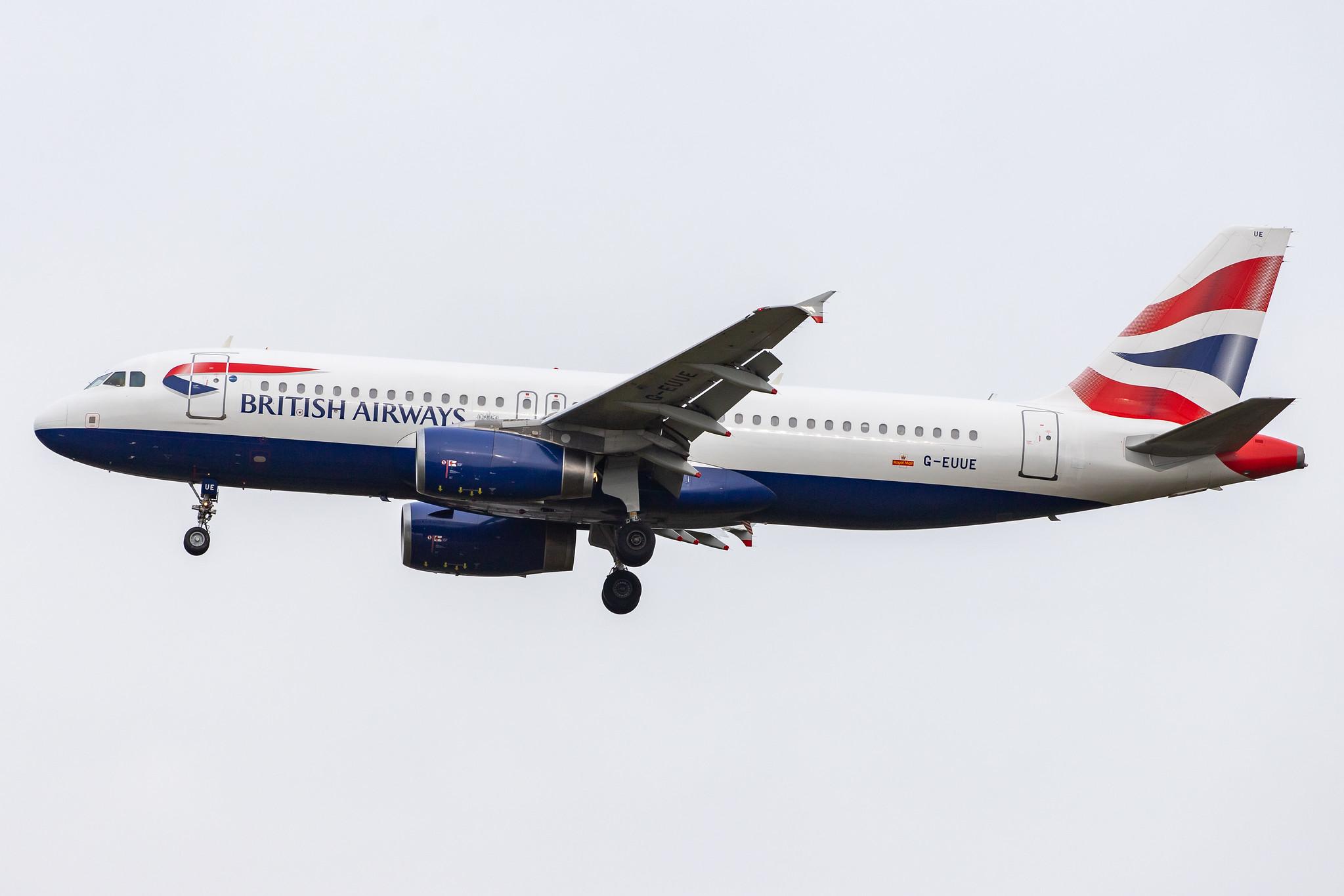 London Heathrow Airport: British Airways (BA / BAW) |  Airbus A320-232 A320 | G-EUUE | MSN 1782