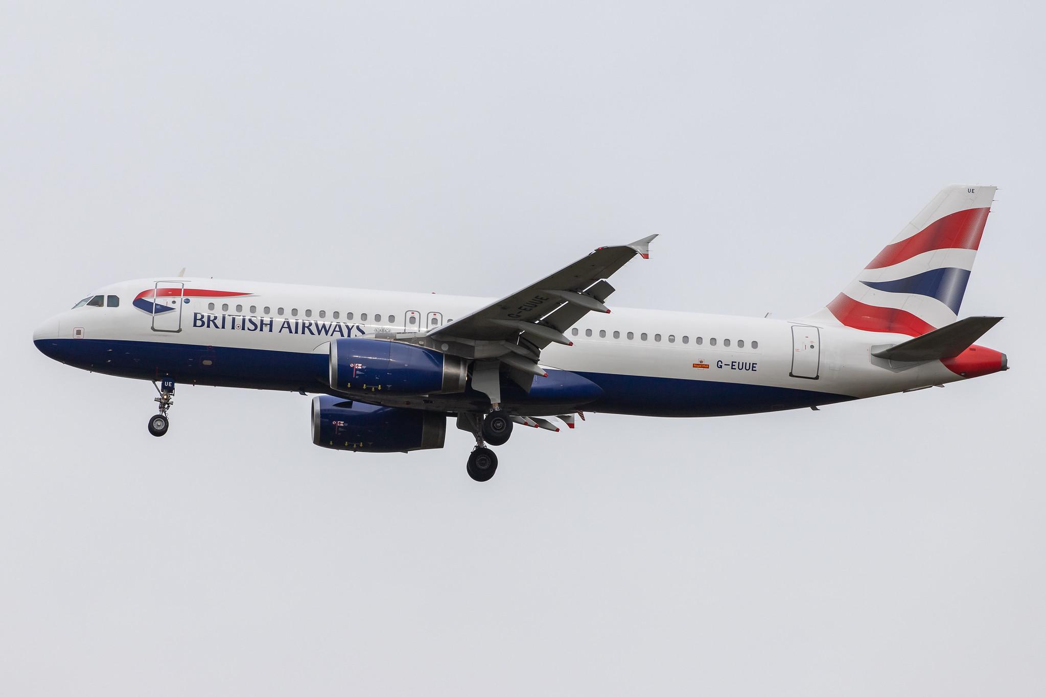 London Heathrow Airport: British Airways (BA / BAW) |  Airbus A320-232 A320 | G-EUUE | MSN 1782