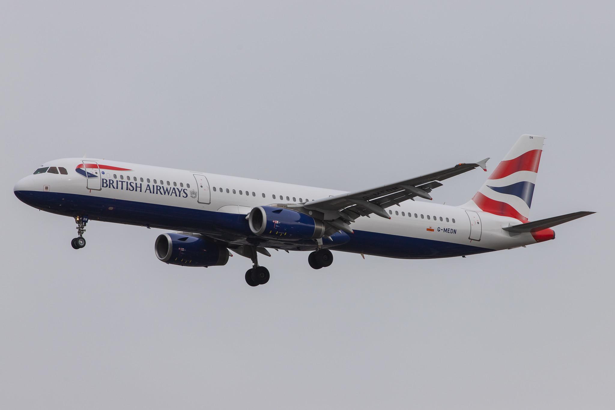 London Heathrow Airport: British Airways (BA / BAW) |  Airbus A321-231 A321 | G-MEDN | MSN 3512