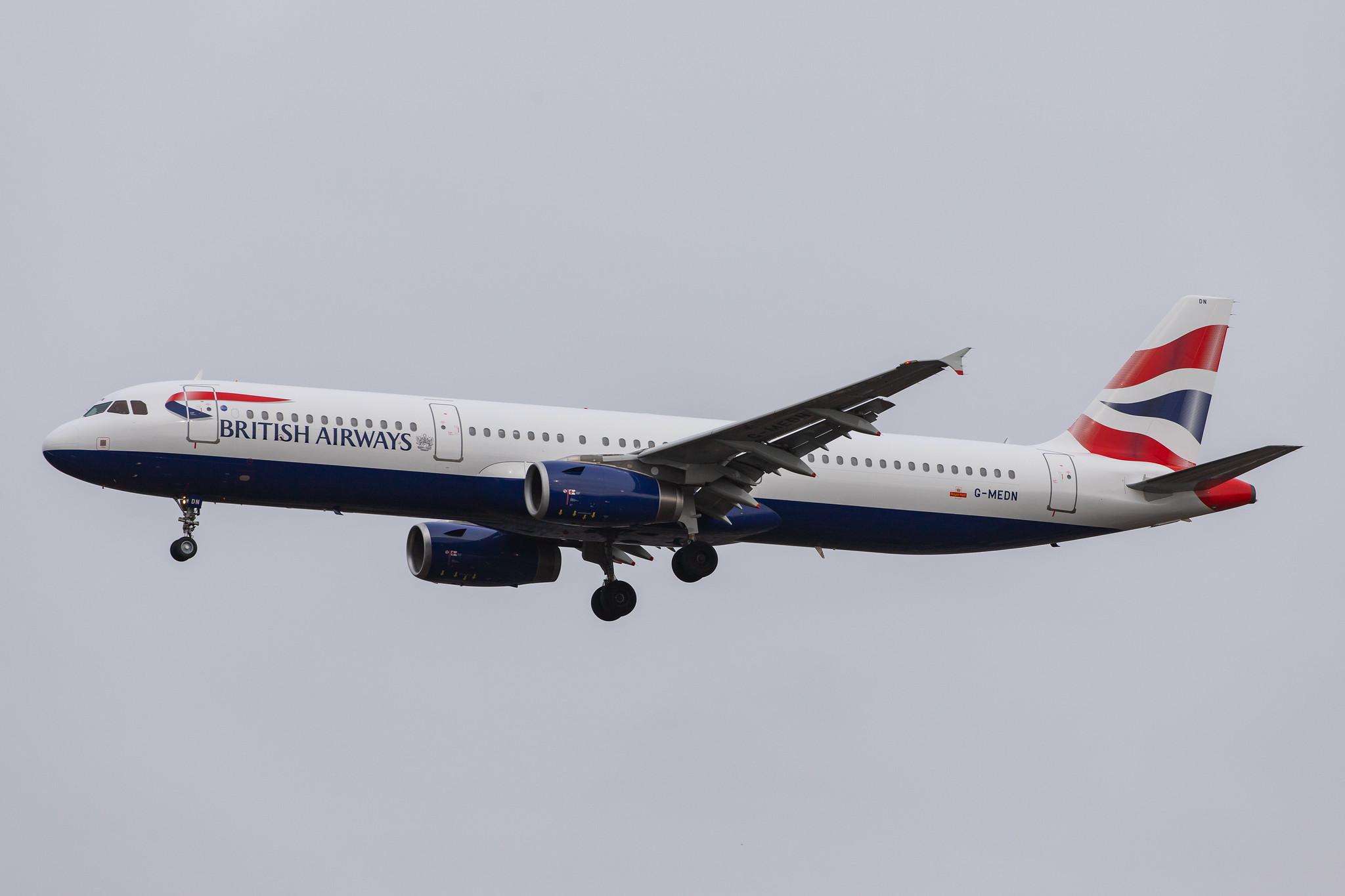 London Heathrow Airport: British Airways (BA / BAW) |  Airbus A321-231 A321 | G-MEDN | MSN 3512