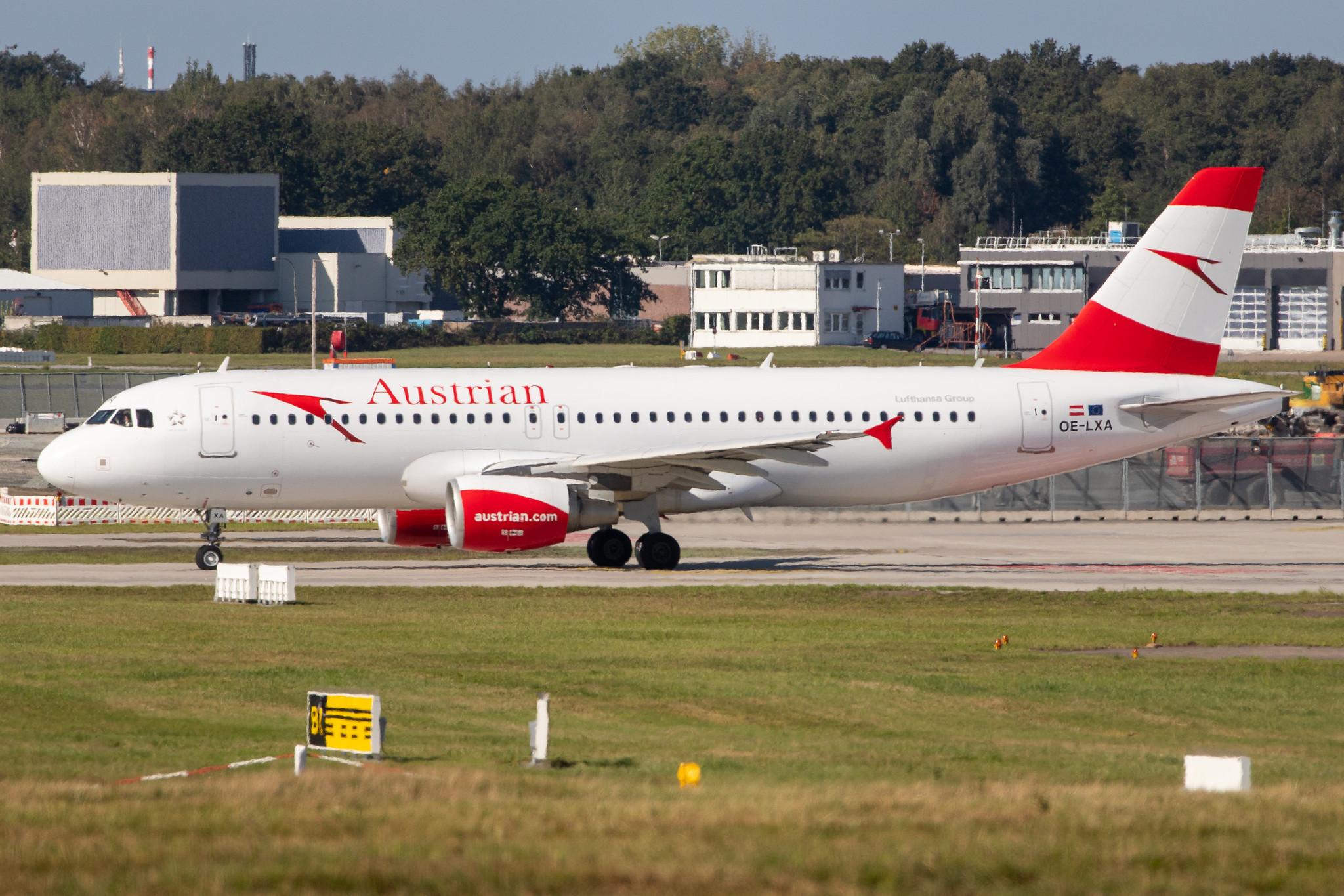 Hamburg Airport: Austrian Airlines (OS / AUA) |  Airbus A320-216 A320 | OE-LXA | MSN 3295