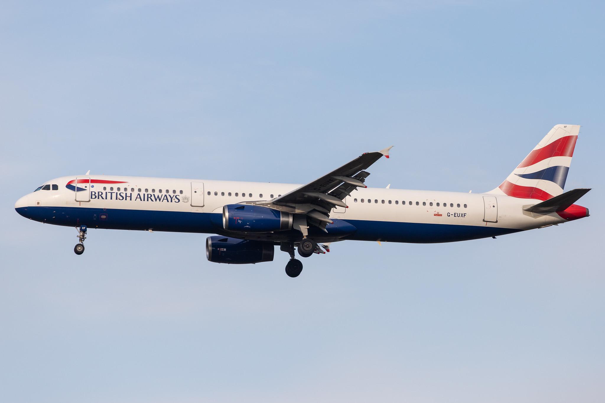 London Heathrow Airport: British Airways (BA / BAW) |  Airbus A321-231 A321 | G-EUXF | MSN 2324