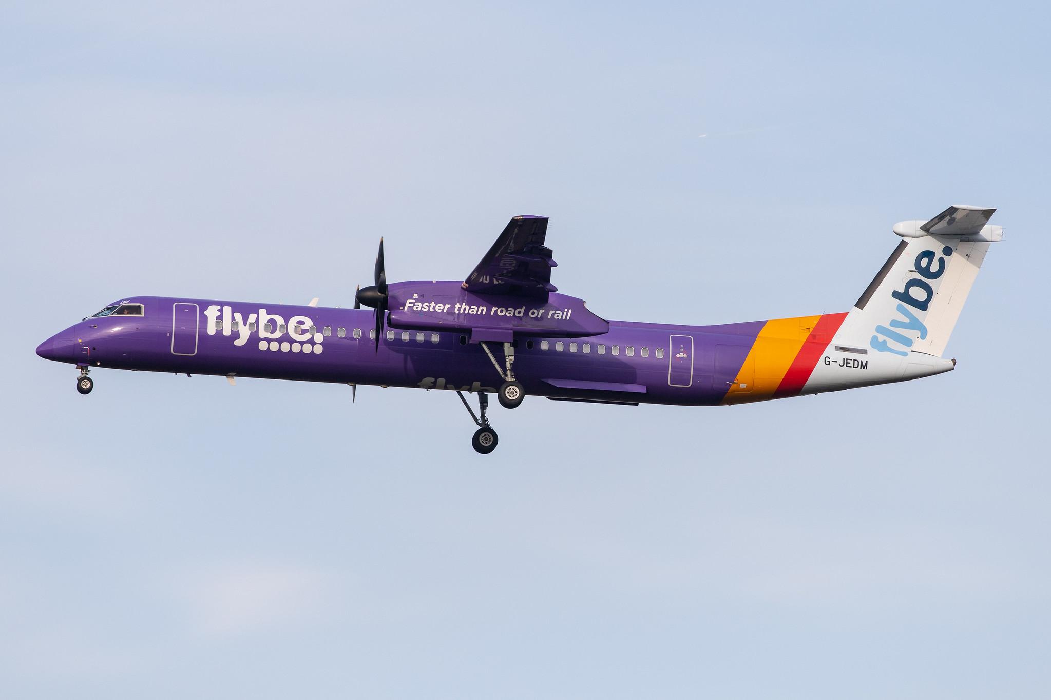 London Heathrow Airport: Flybe (BE / BEE) |  De Havilland Canada Dash 8-400 DH8D | G-JEDM | MSN 4077