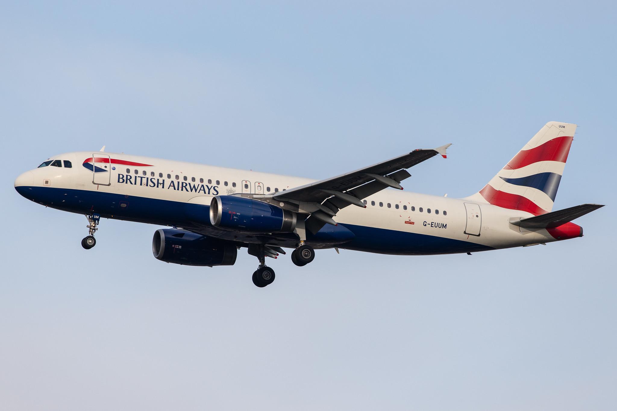London Heathrow Airport: British Airways (BA / BAW) |  Airbus A320-232 A320 | G-EUUM | MSN 1907