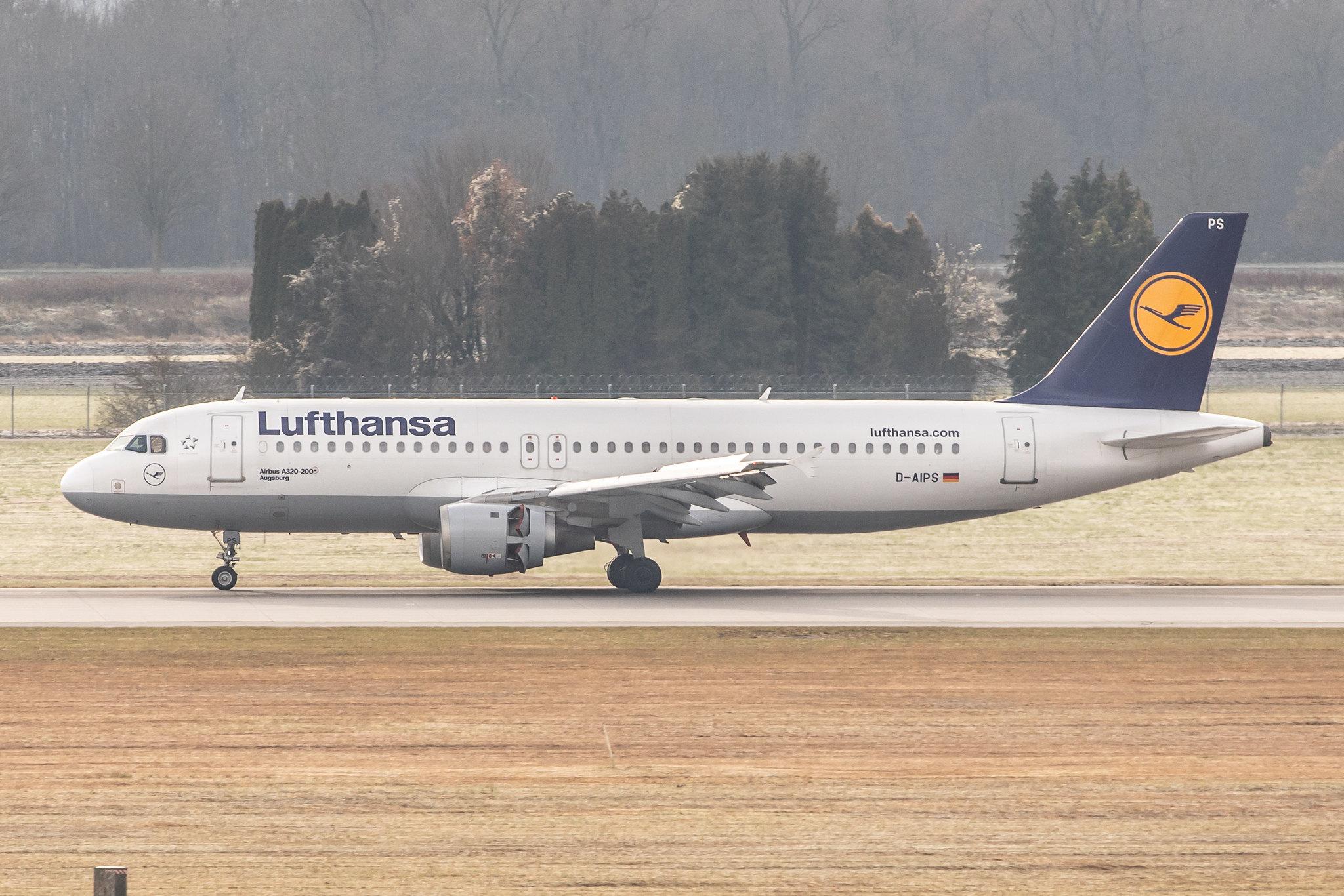 Munich Airport: Lufthansa (LH / DLH) |  Airbus A320-211 A320 | D-AIPS | MSN 0116