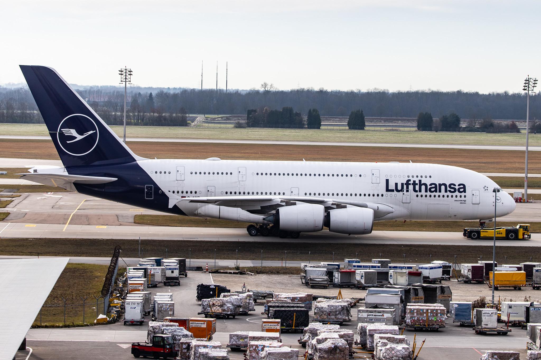 Munich Airport: Lufthansa (LH / DLH) |  Airbus A380-841 A388 | D-AIMB | MSN 041