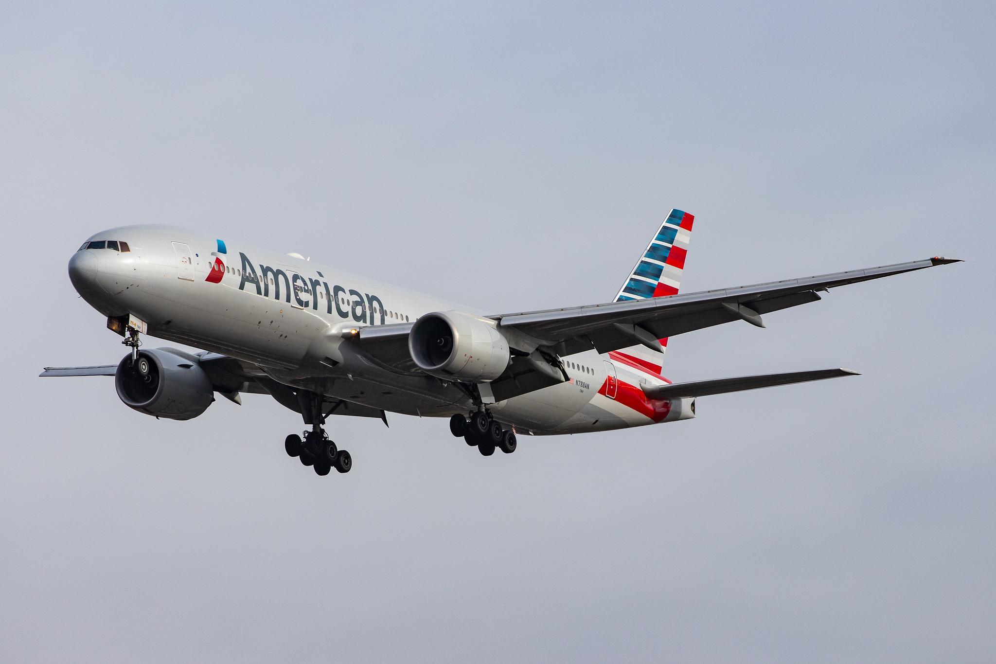 London Heathrow Airport: American Airlines (AA / AAL) |  Boeing 777-223(ER) B772 | N788AN | MSN 30011