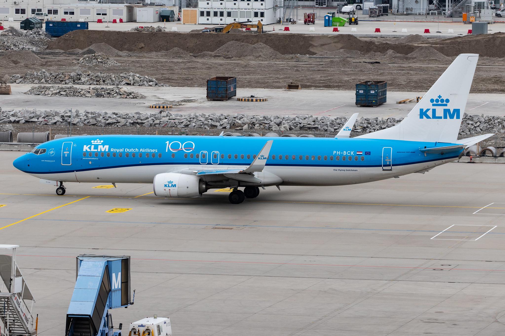 Munich Airport: KLM (KL / KLM) |  Boeing 737-8K2 B738 | PH-BCK | MSN 62580