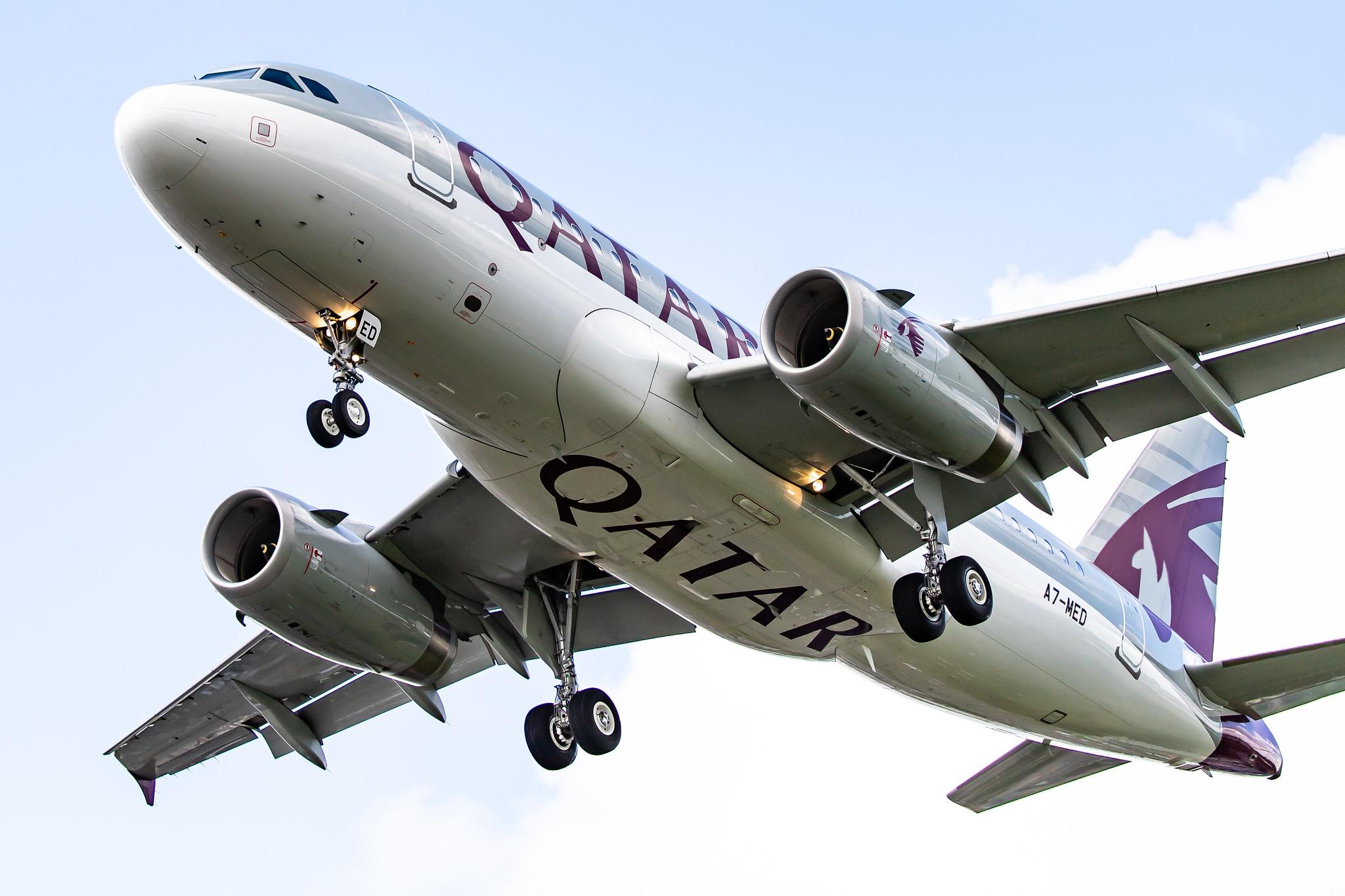 London Heathrow Airport: Qatar Amiri Flight (Q4 / QAF) | Operator: Qatar Airways Amiri Flight |  Airbus A319-133x(CJ) A319 | A7-MED | MSN 4114