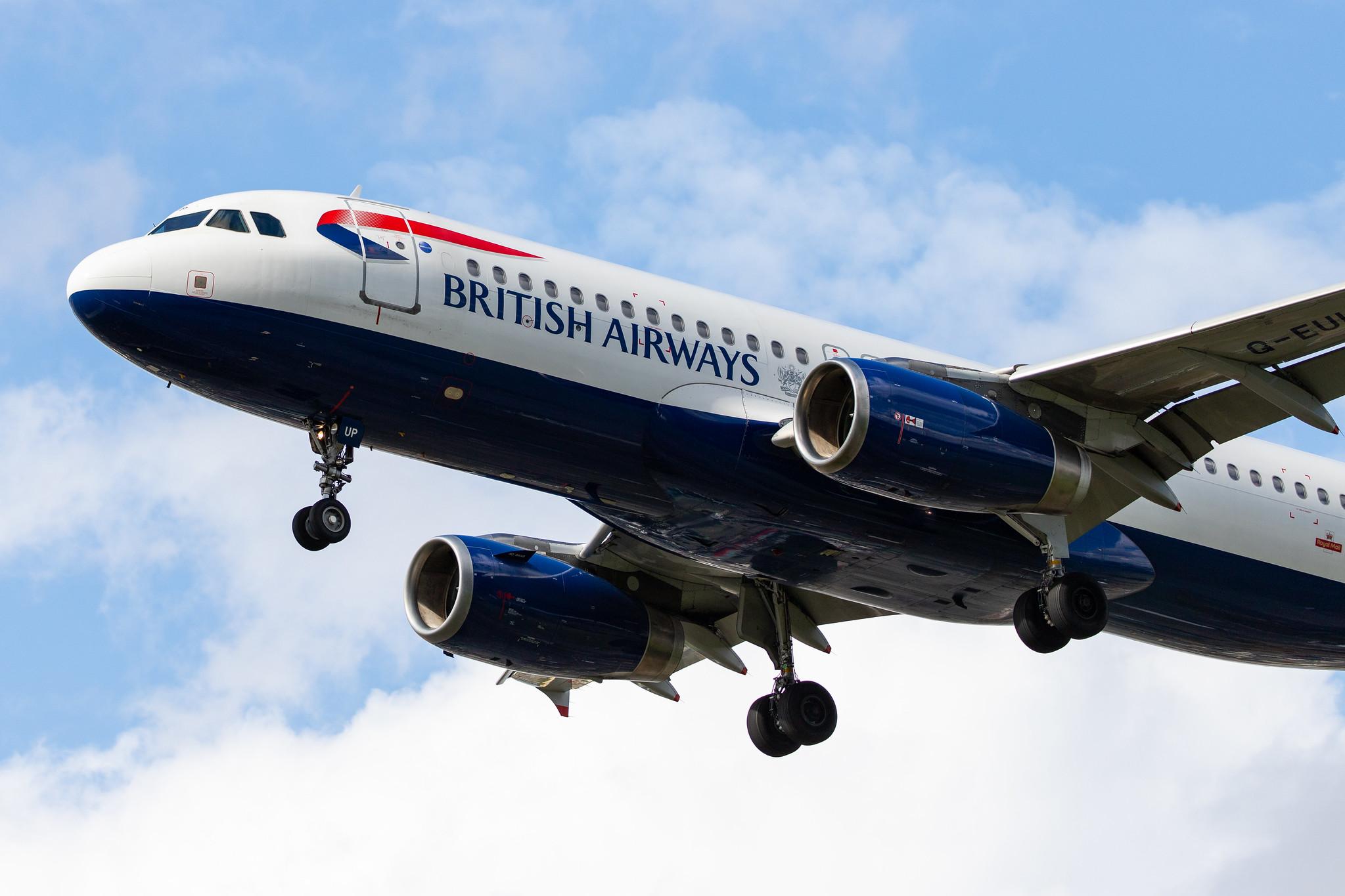 London Heathrow Airport: British Airways (BA / BAW) |  Airbus A320-232 A320 | G-EUUP | MSN 2038