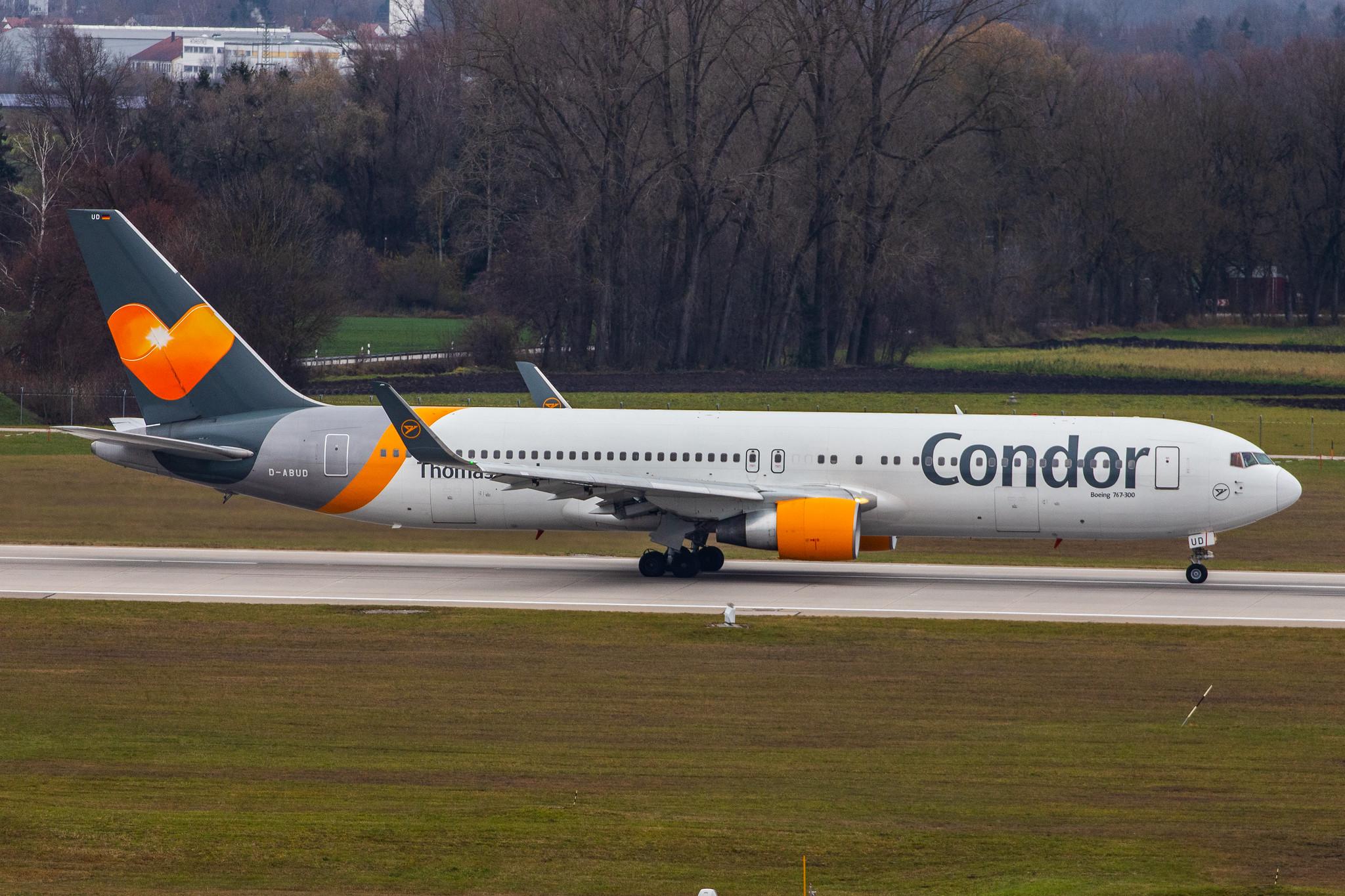 Munich Airport: Condor (DE / CFG) |  Boeing 767-330(ER) B763 | D-ABUD | MSN 26983