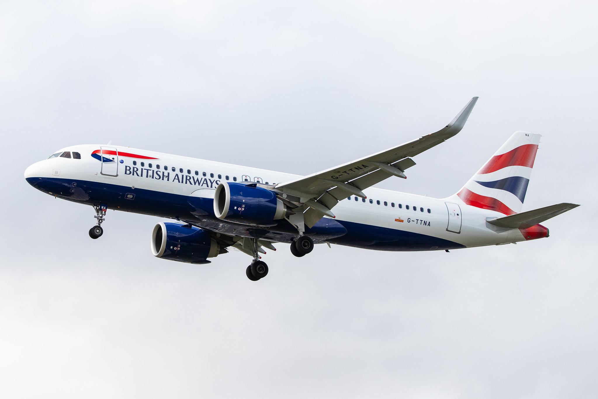 London Heathrow Airport: British Airways (BA / BAW) |  Airbus A320-251N A20N | G-TTNA | MSN 8108