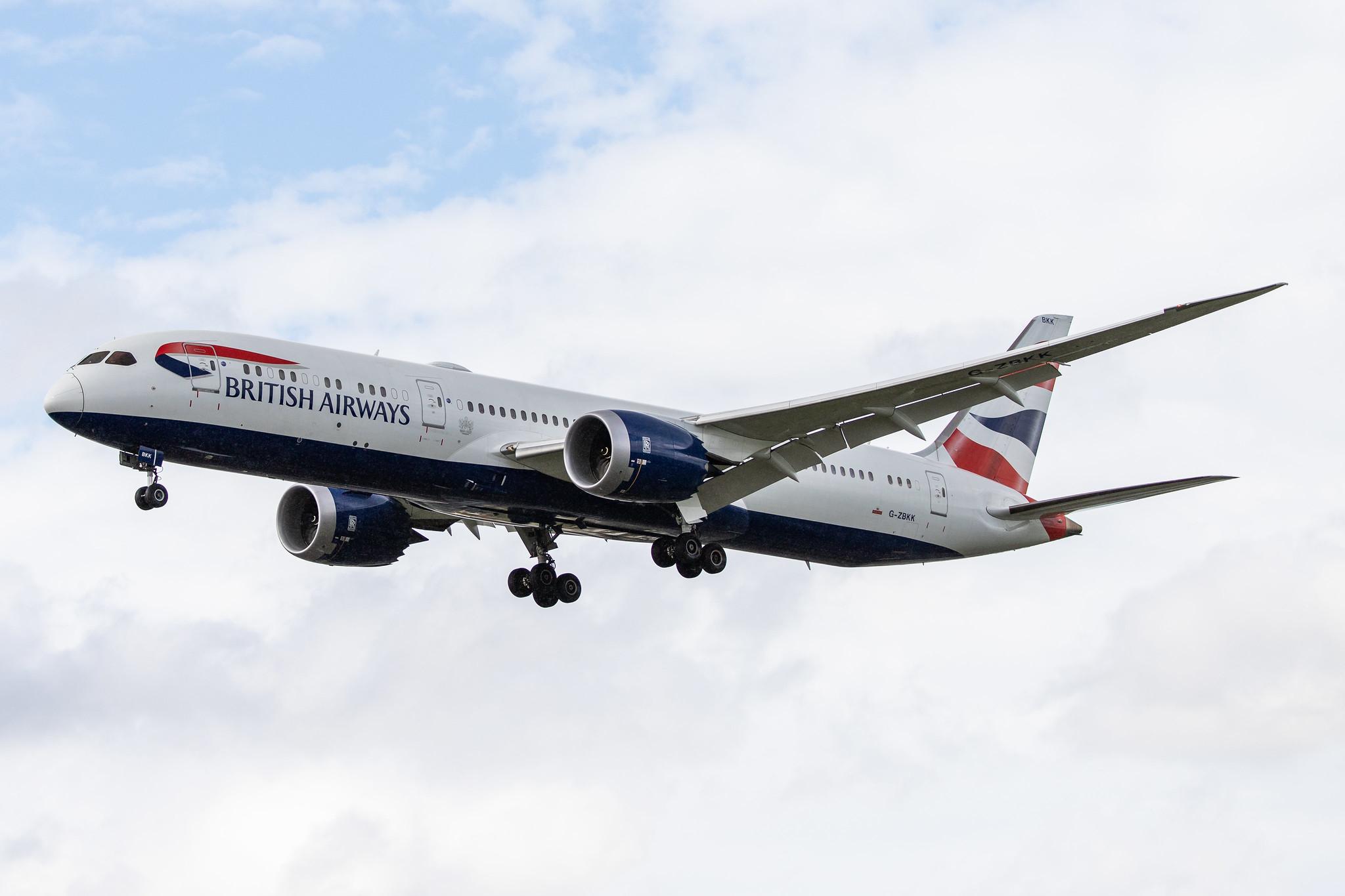 London Heathrow Airport: British Airways (BA / BAW) |  Boeing 787-9 Dreamliner B789 | G-ZBKK | MSN 38627