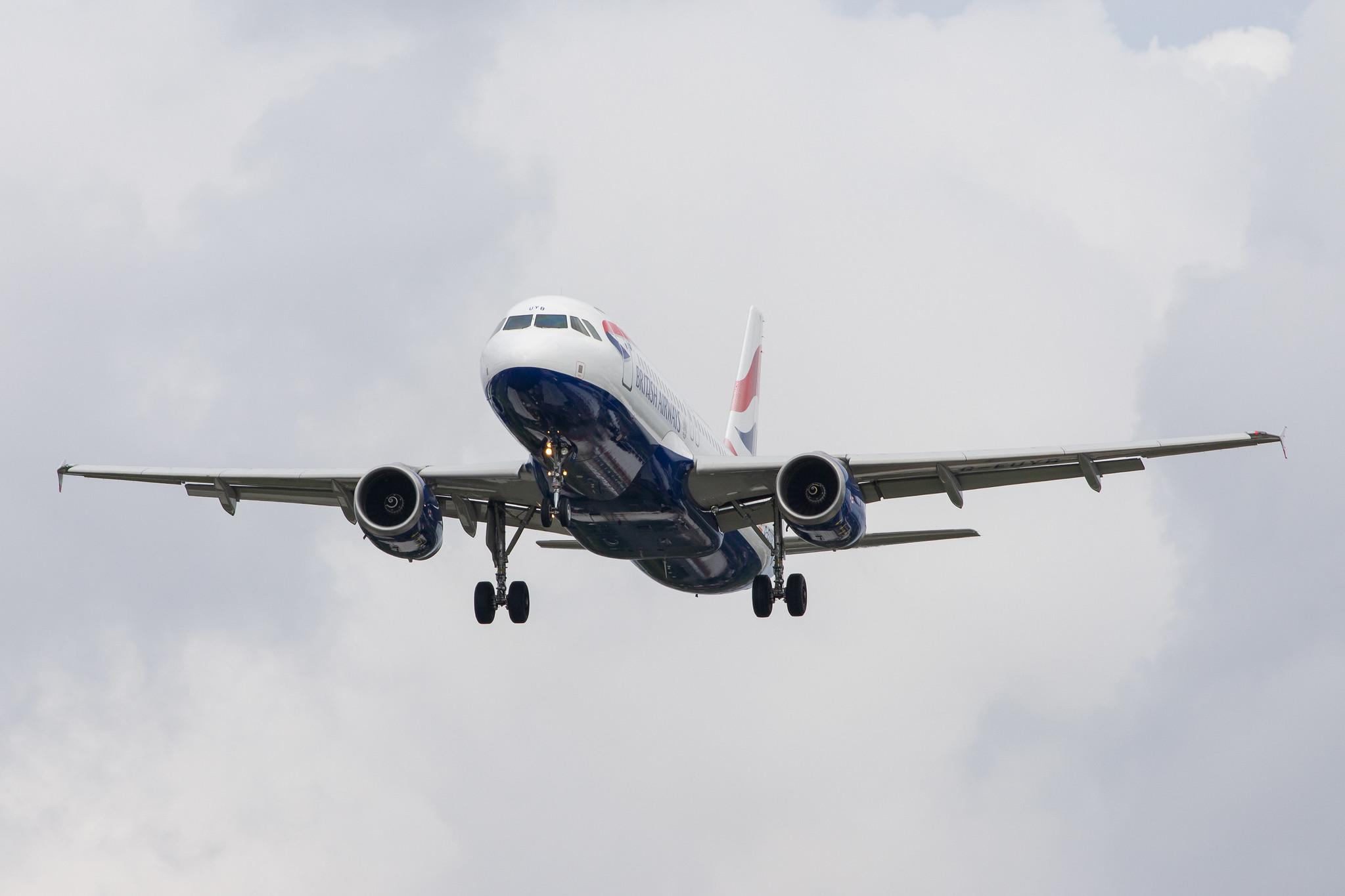 London Heathrow Airport: British Airways (BA / BAW) |  Airbus A320-232 A320 | G-EUYB | MSN 3703