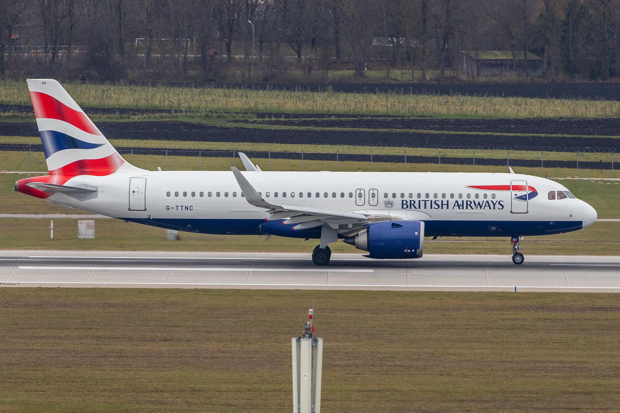 Munich Airport: British Airways (BA / BAW) |  Airbus A320-251N A20N | G-TTNC | MSN 8173