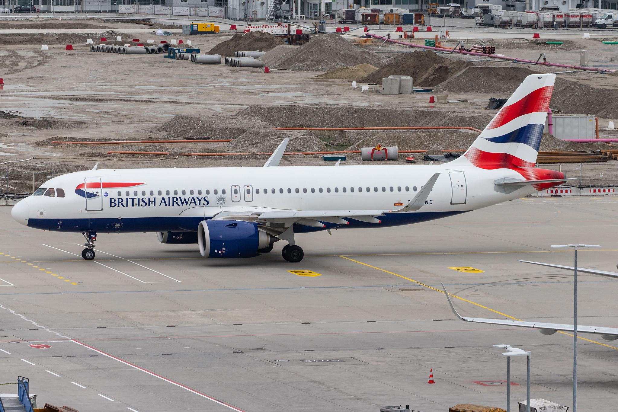 Munich Airport: British Airways (BA / BAW) |  Airbus A320-251N A20N | G-TTNC | MSN 8173