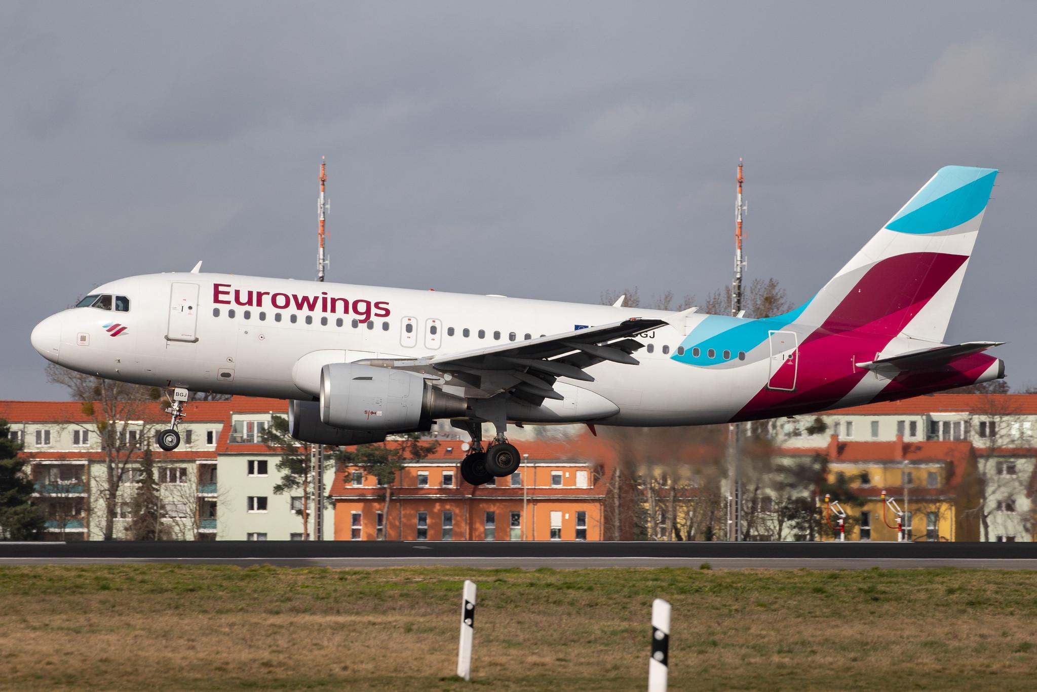 Flughafen Berlin Tegel (TXL): Eurowings (EW / EWG) | Operator: Germanwings |  Airbus A319-112 A319 | D-ABGJ | MSN 3415