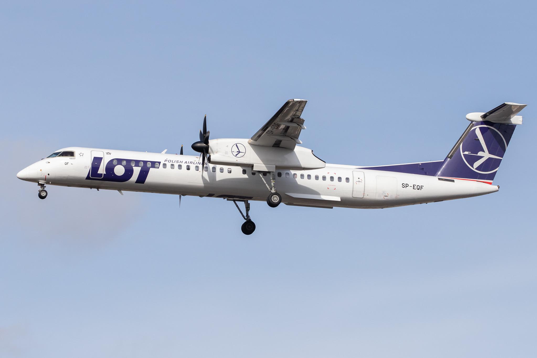 Flughafen Berlin Tegel (TXL): LOT (LO / LOT) |  De Havilland Canada Dash 8-400 DH8D | SP-EQF | MSN 4422