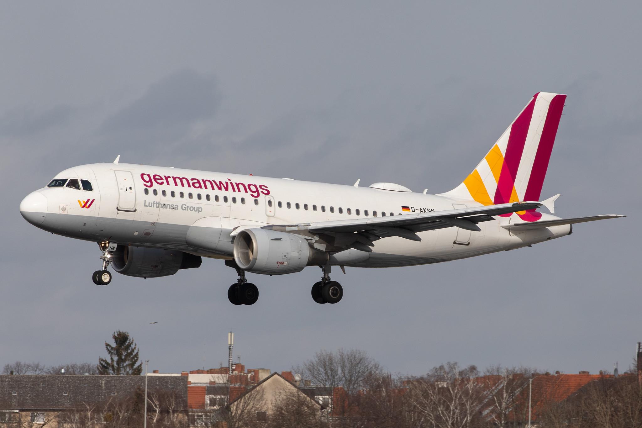 Flughafen Berlin Tegel (TXL): Eurowings (EW / EWG) | Operator: Germanwings |  Airbus A319-112 A319 | D-AKNN | MSN 1136