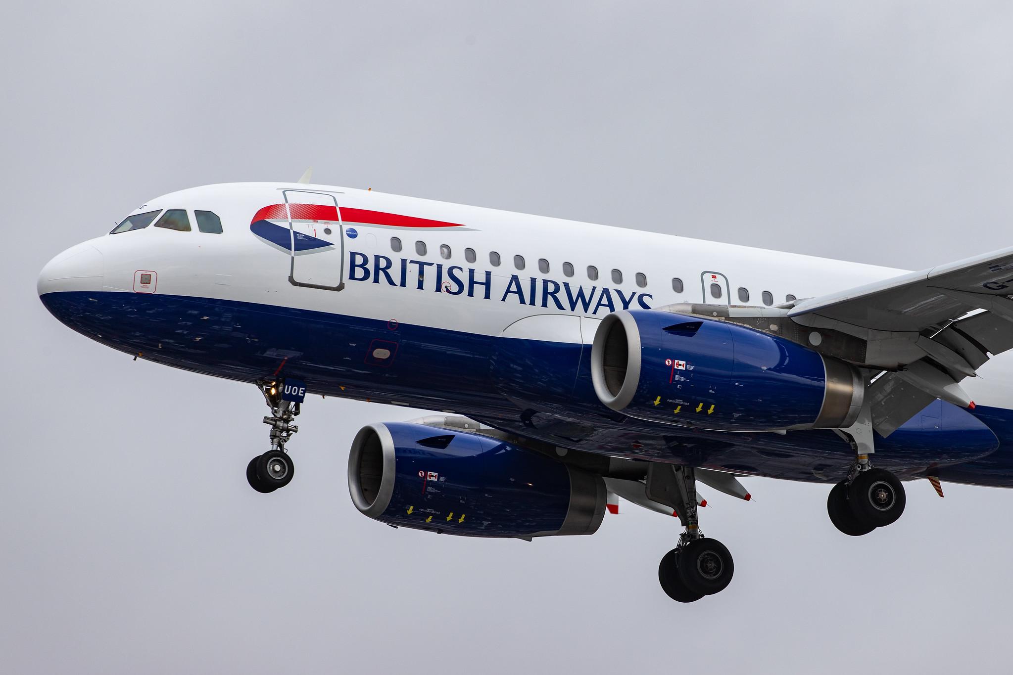 London Heathrow Airport: British Airways (BA / BAW) |  Airbus A319-131 A319 | G-EUOE | MSN 1574