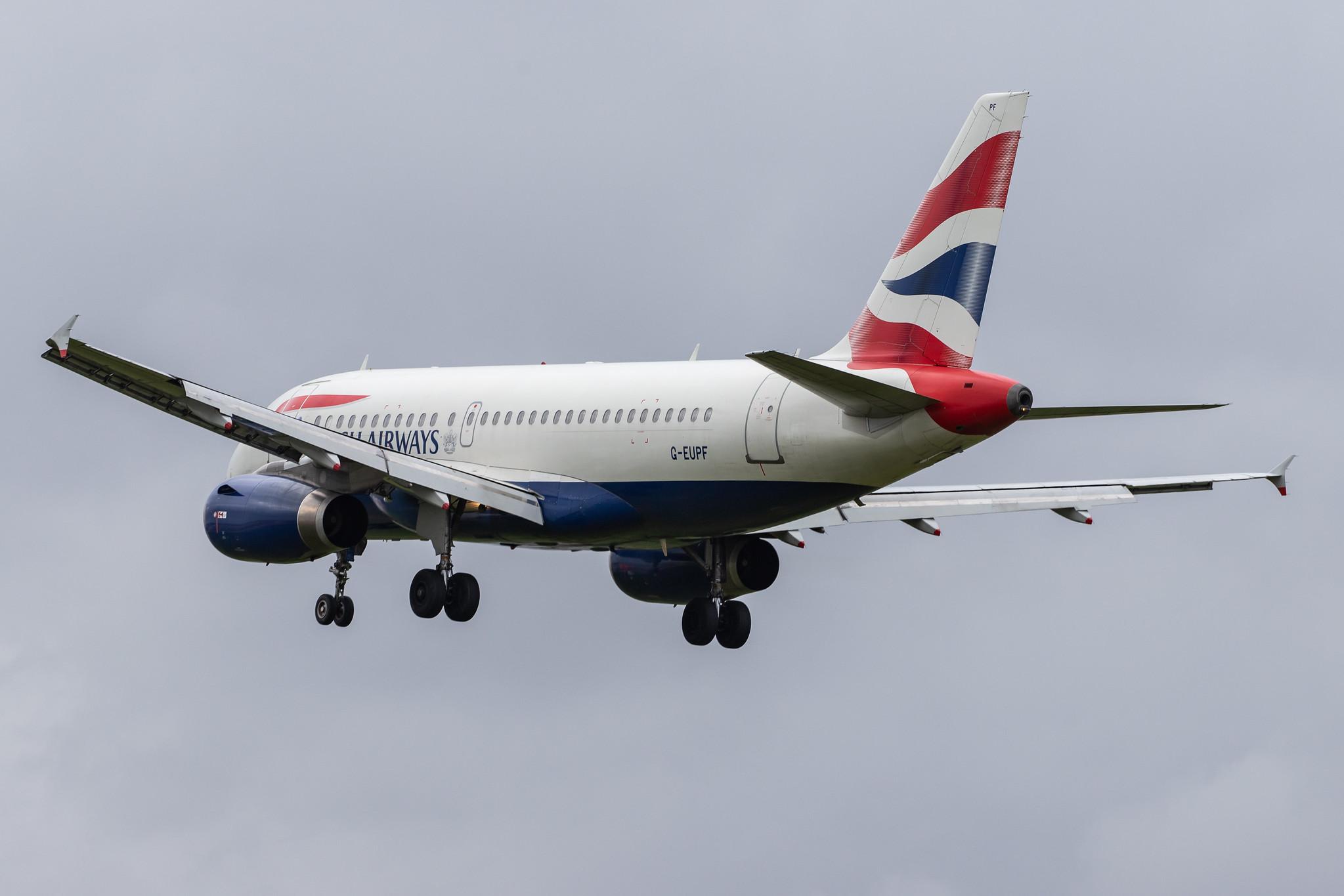 London Heathrow Airport: British Airways (BA / BAW) |  Airbus A319-131 A319 | G-EUPF | MSN 1197