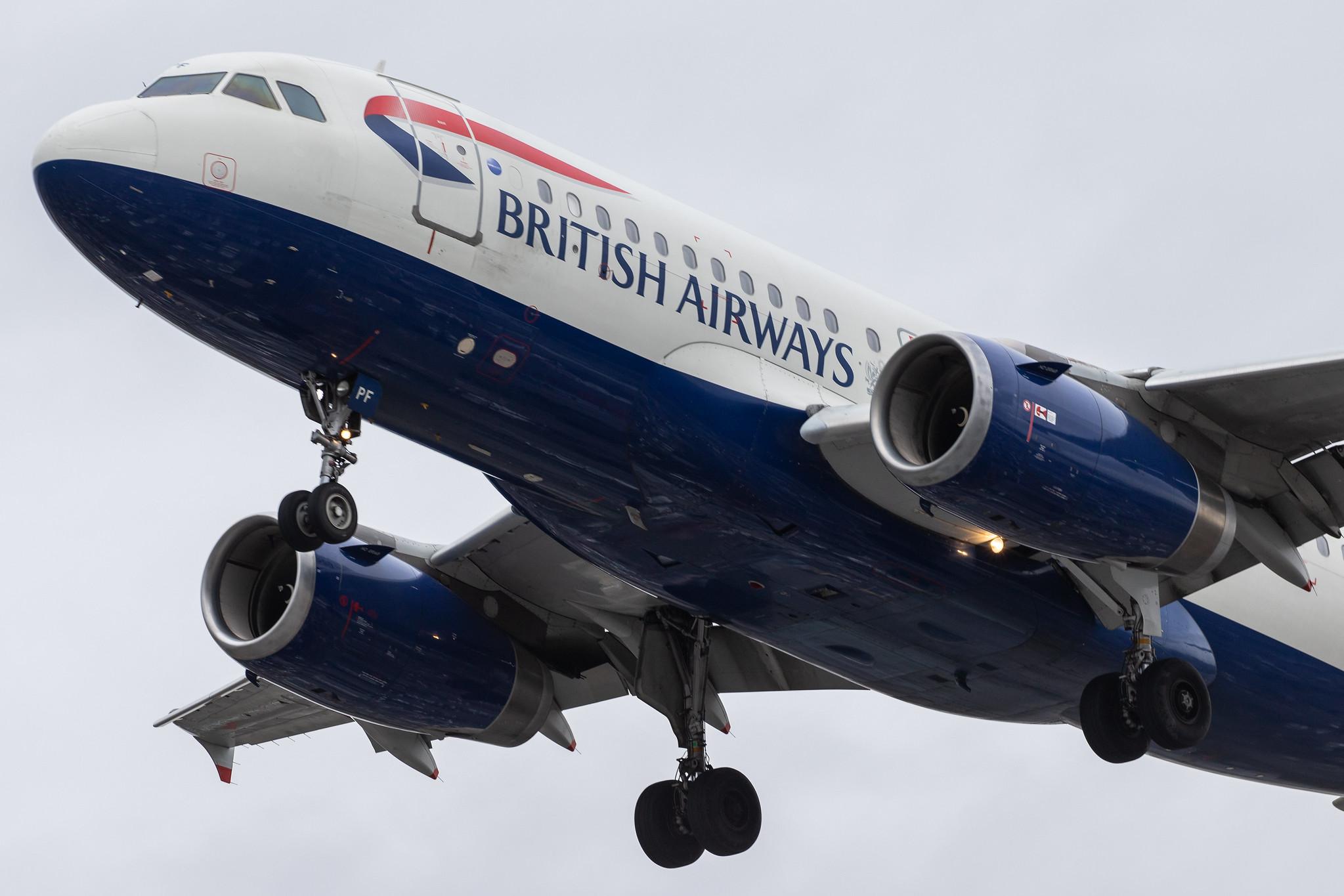 London Heathrow Airport: British Airways (BA / BAW) |  Airbus A319-131 A319 | G-EUPF | MSN 1197