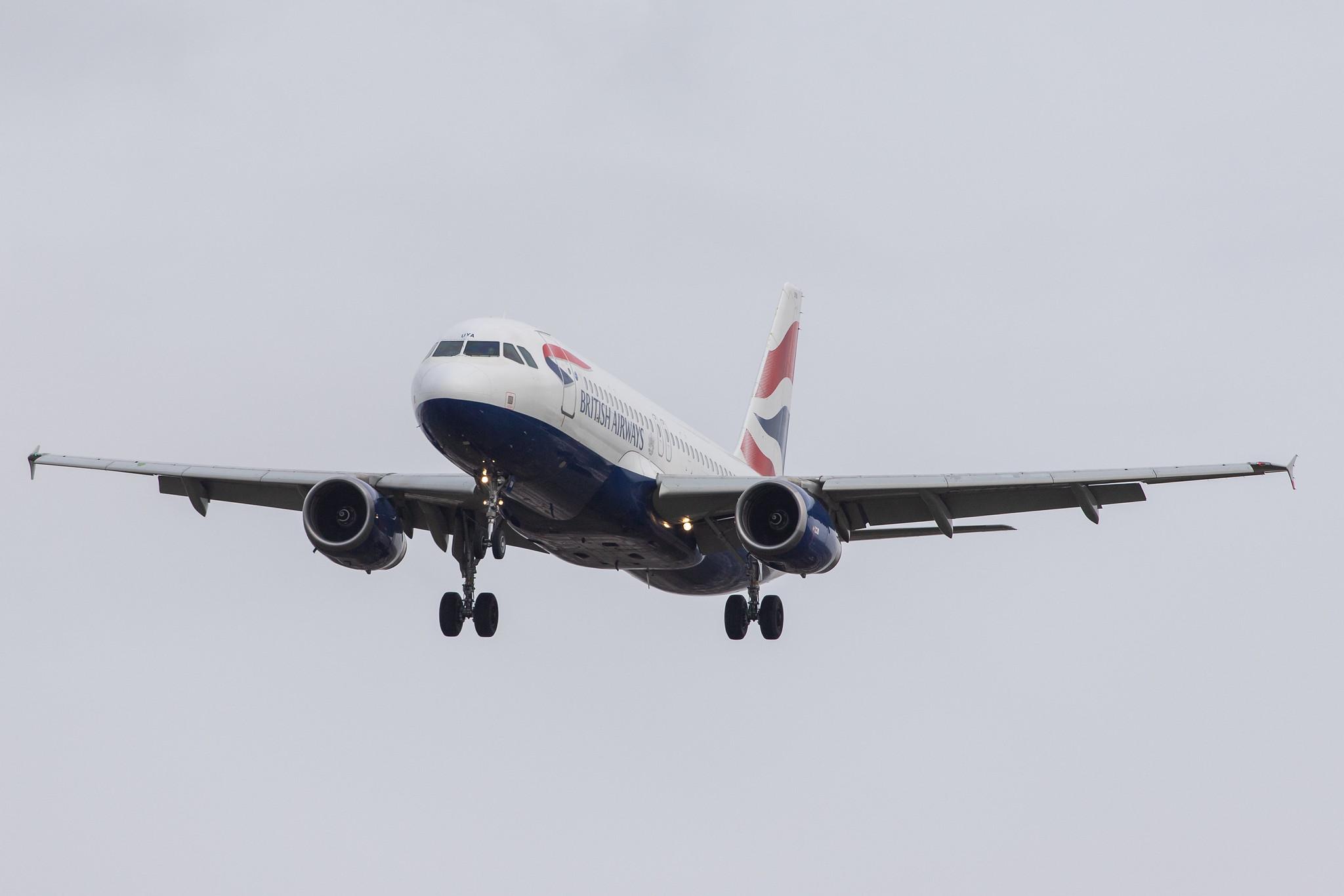 London Heathrow Airport: British Airways (BA / BAW) |  Airbus A320-232 A320 | G-EUYA | MSN 3697