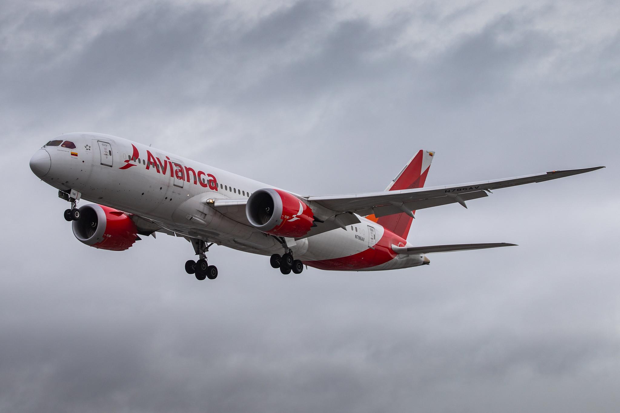 London Heathrow Airport: Avianca (AV / AVA) |  Boeing 787-8 Dreamliner B788 | N786AV | MSN 37508