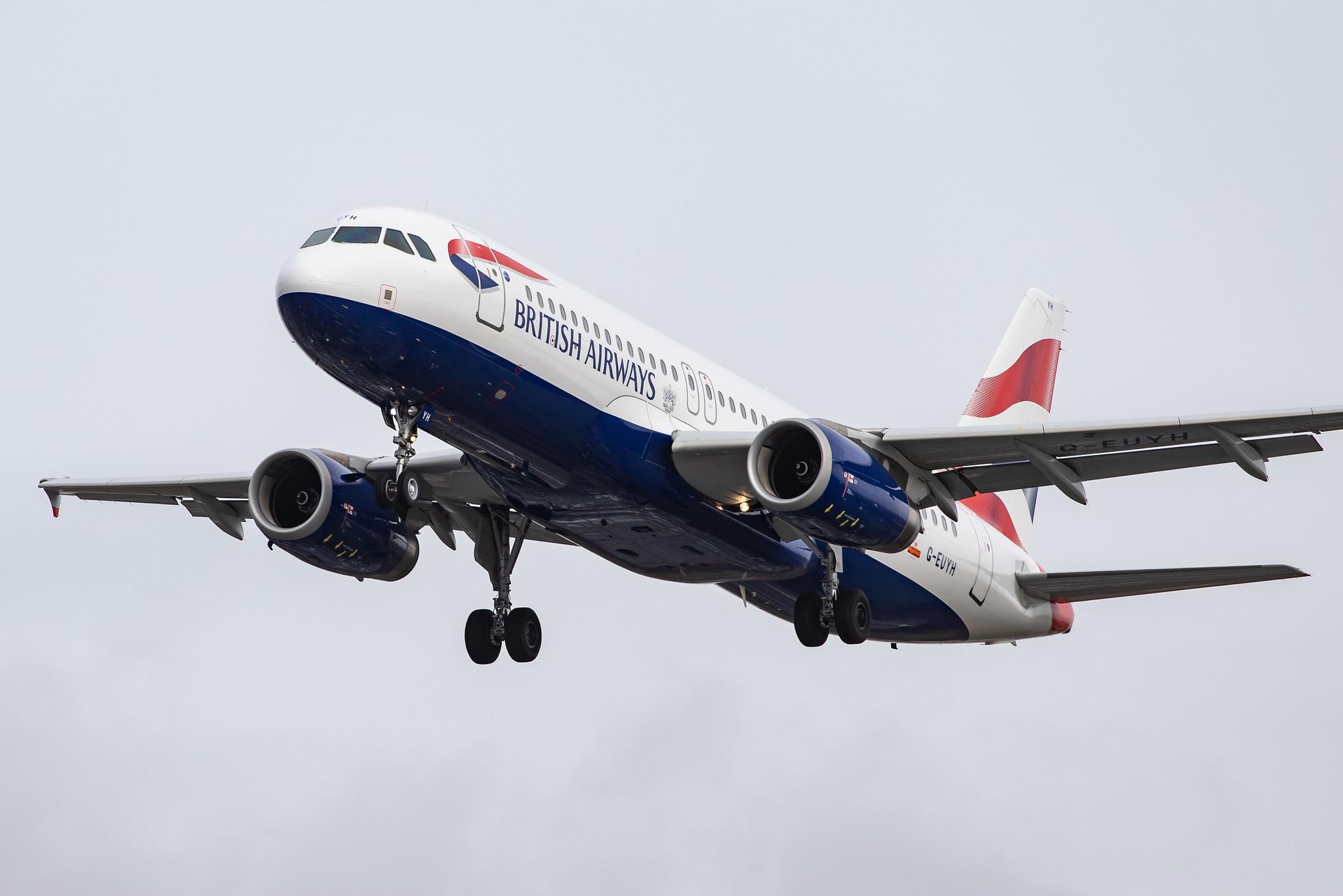 London Heathrow Airport: British Airways (BA / BAW) |  Airbus A320-232 A320 | G-EUYH | MSN 4265