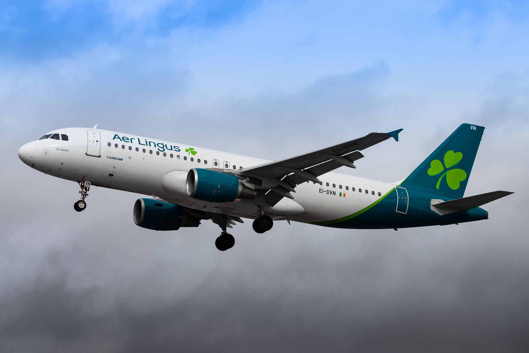 London Heathrow Airport: Aer Lingus (EI / EIN) |  Airbus A320-214 A320 | EI-DVN | MSN 4715