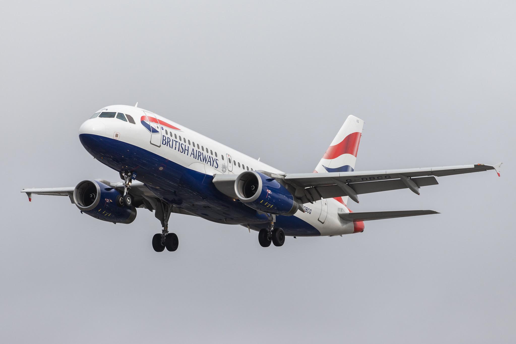 London Heathrow Airport: British Airways (BA / BAW) |  Airbus A319-131 A319 | G-DBCG | MSN 2694