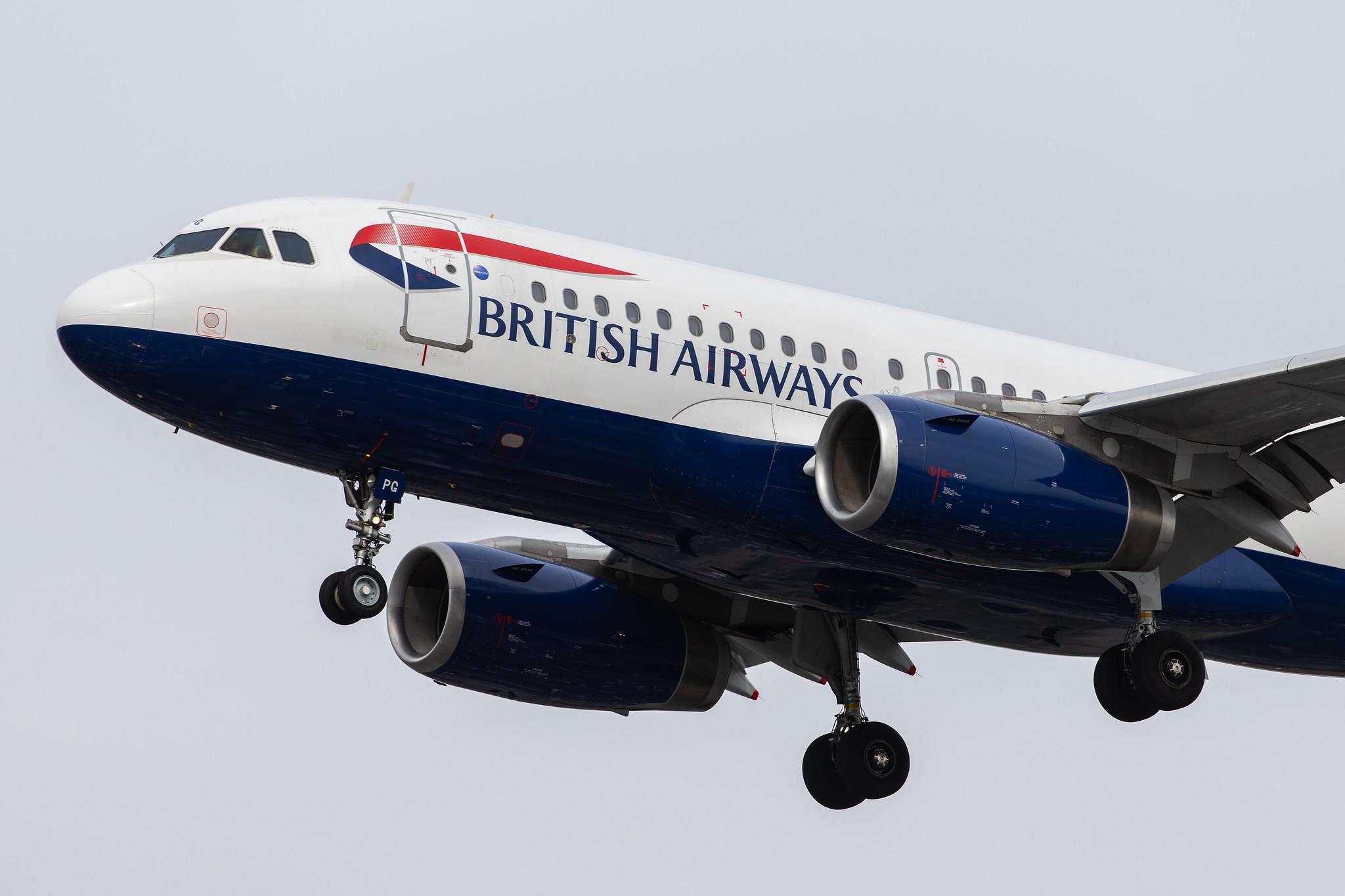 London Heathrow Airport: British Airways (BA / BAW) |  Airbus A319-131 A319 | G-EUPG | MSN 1222